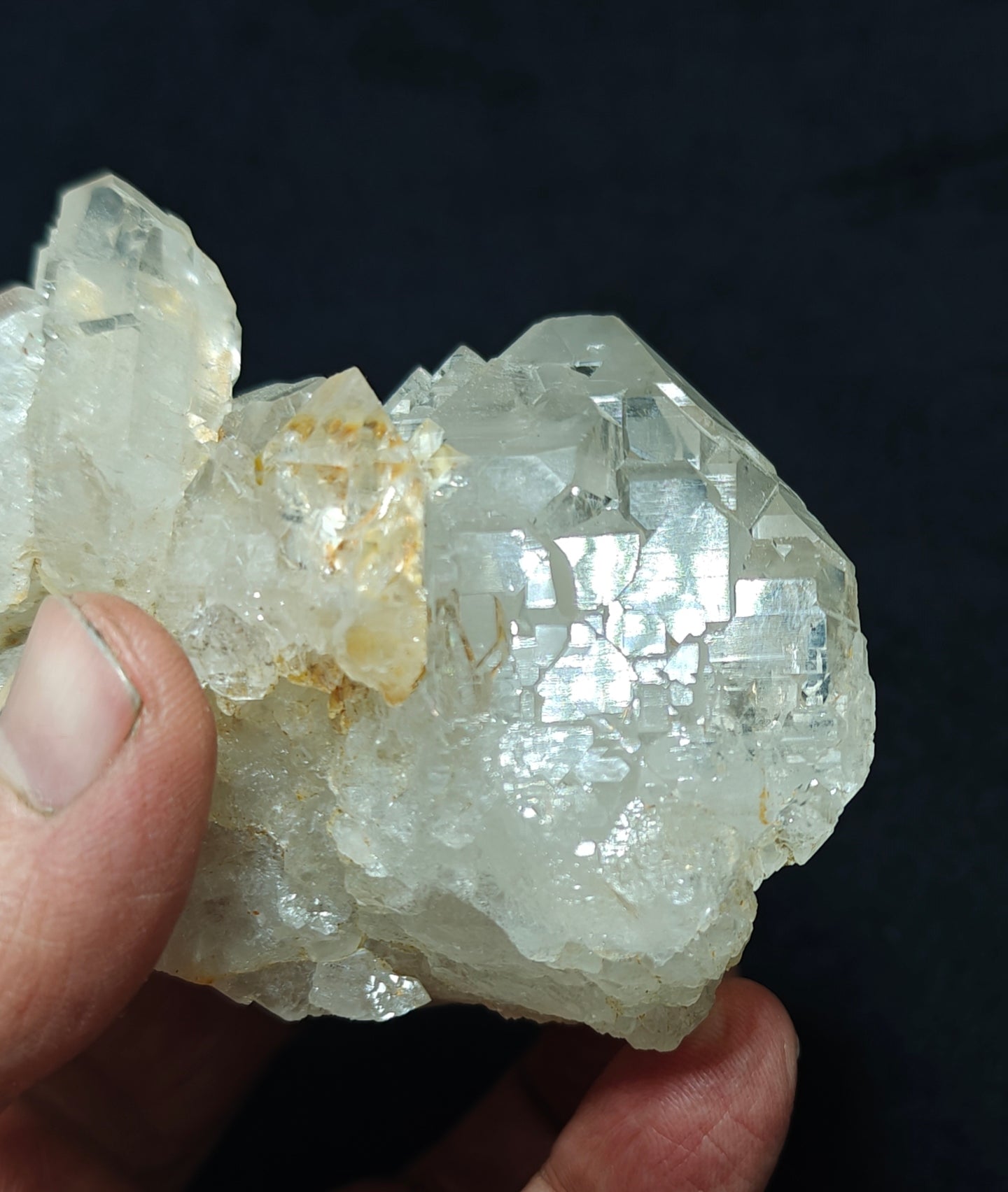 Very unique Elestial Quartz Crystal 425 grams