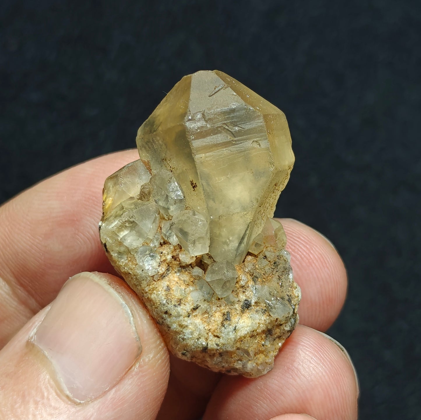 Aegirine included astrophyllite Quartz Crystal 20 grams