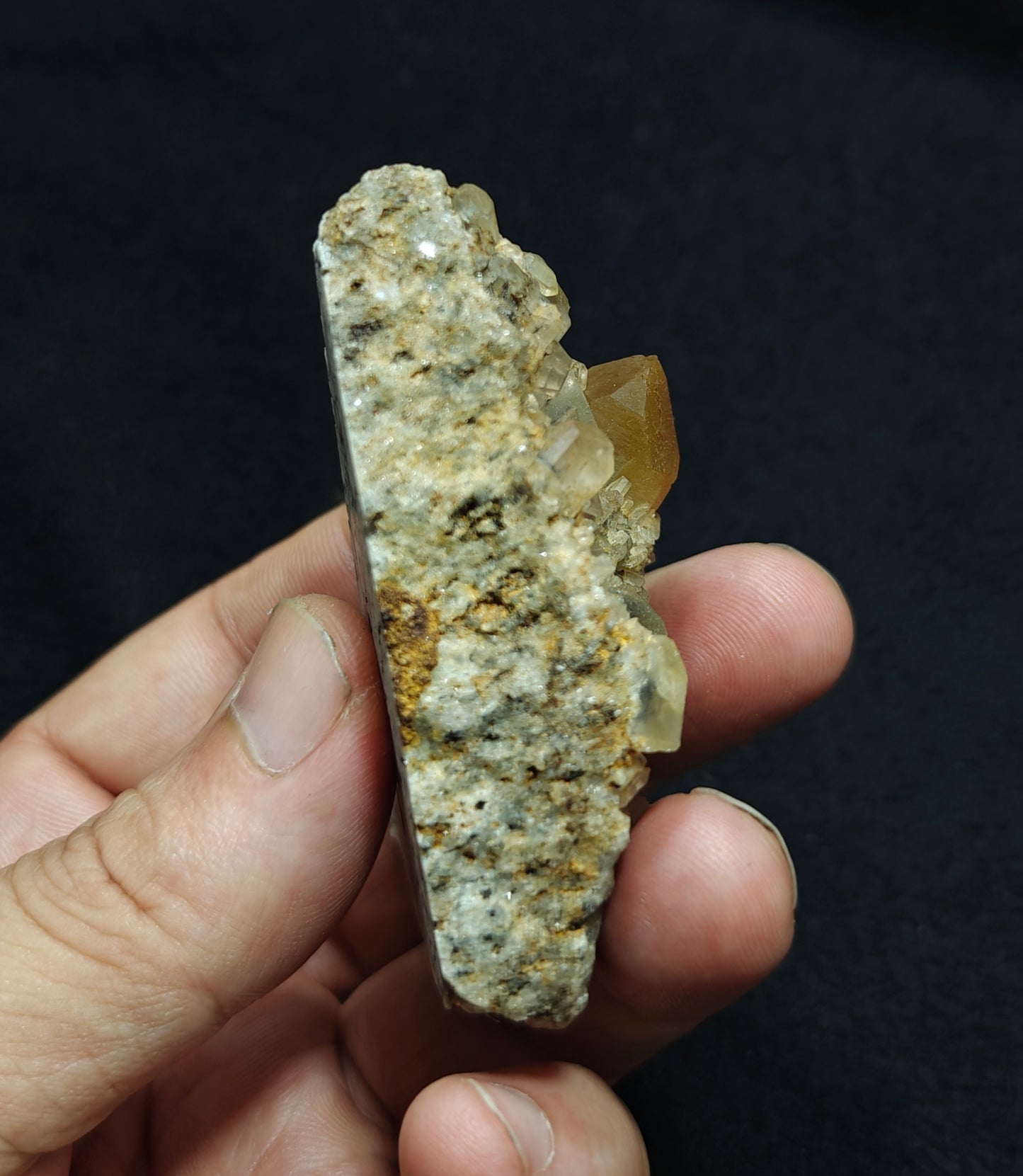 Astrophyllite Quartz Crystal on matrix 104 grams