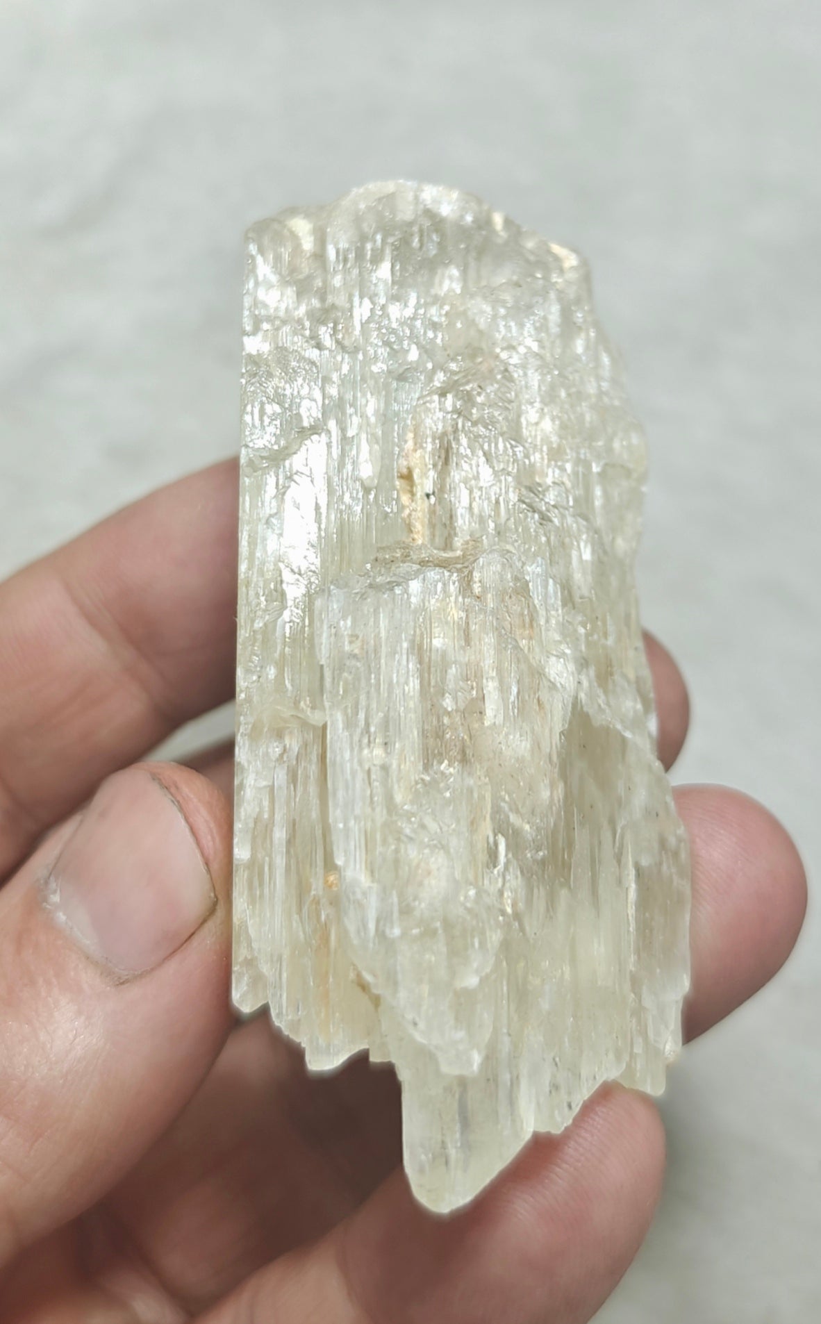 Natural etched spodumene crystal 134 grams