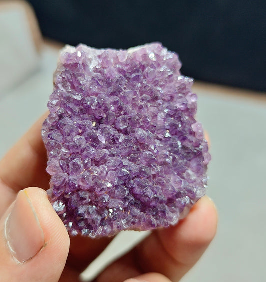 Single Beautiful Drusy Amethyst crystals Cluster specimens 74 grams