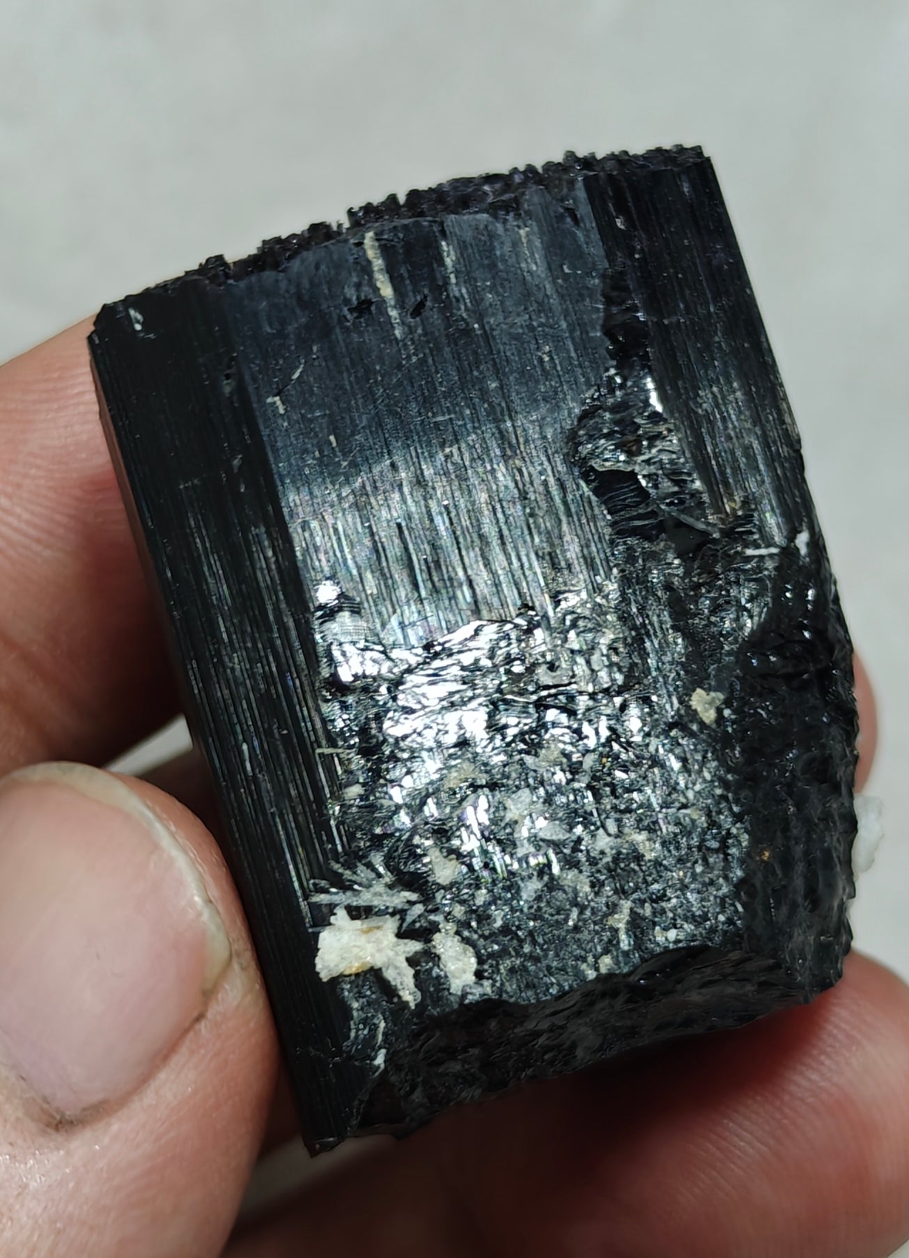 An Amazing terminated Natural schorl crystal 69 grams