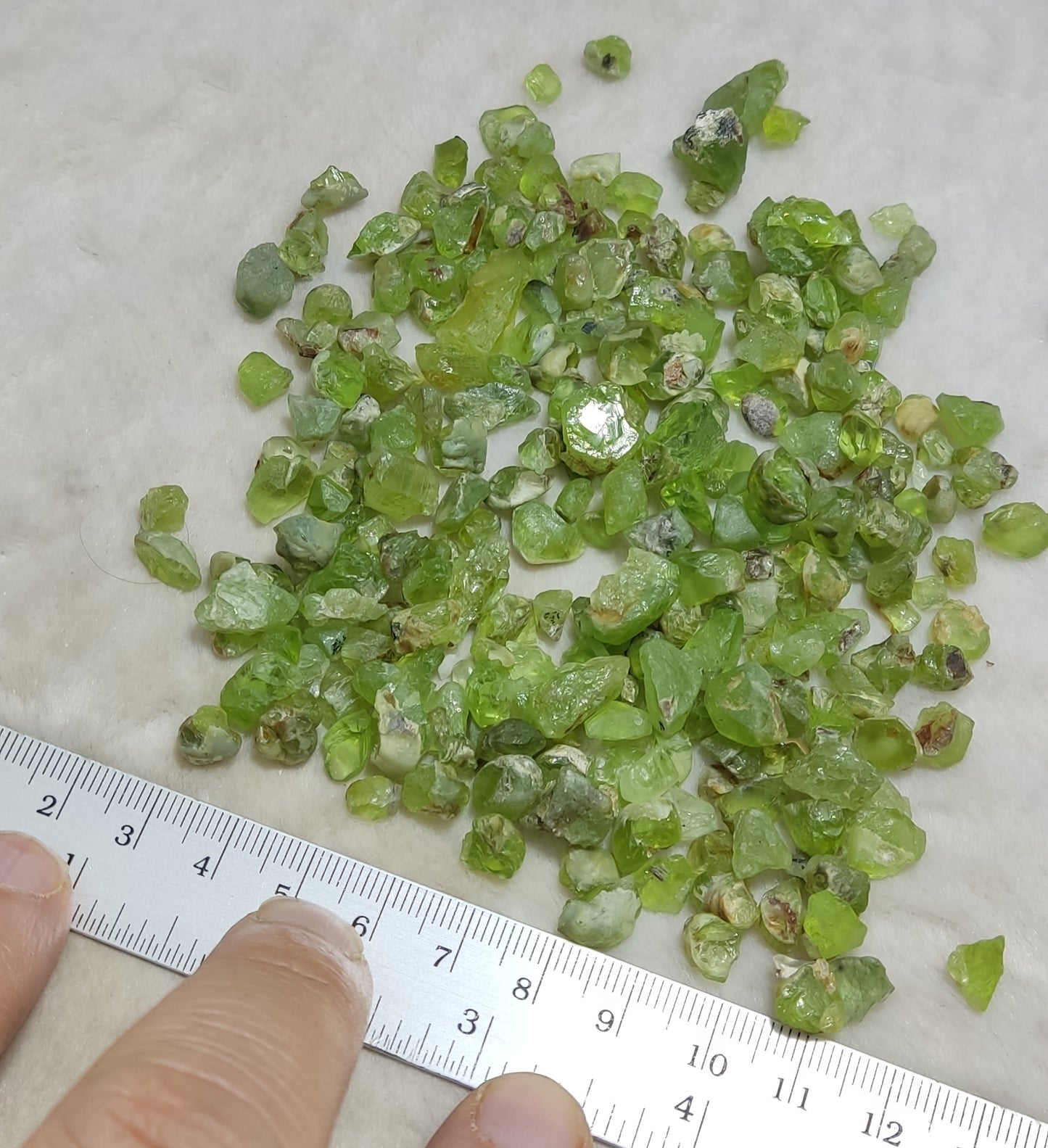 Natural rough peridot 100 grams