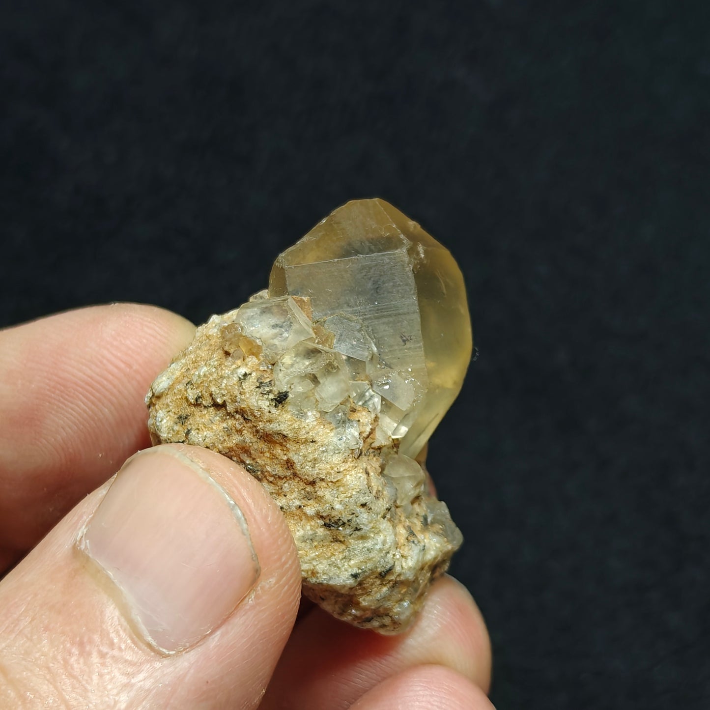 Aegirine included astrophyllite Quartz Crystal 20 grams