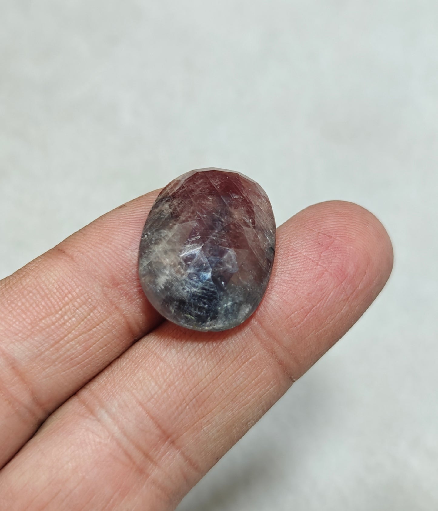 Single beautiful rose cut sapphire gem 35 carats