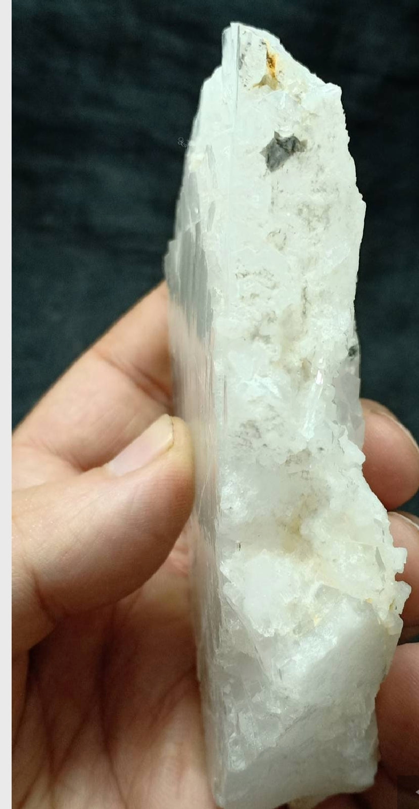Single beautiful Faden Quartz Crystals cluster with beautiful terminations 339 grams