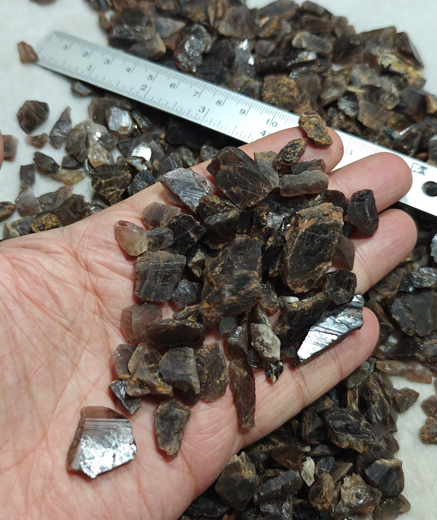 Natural axinite crystals 700 grams