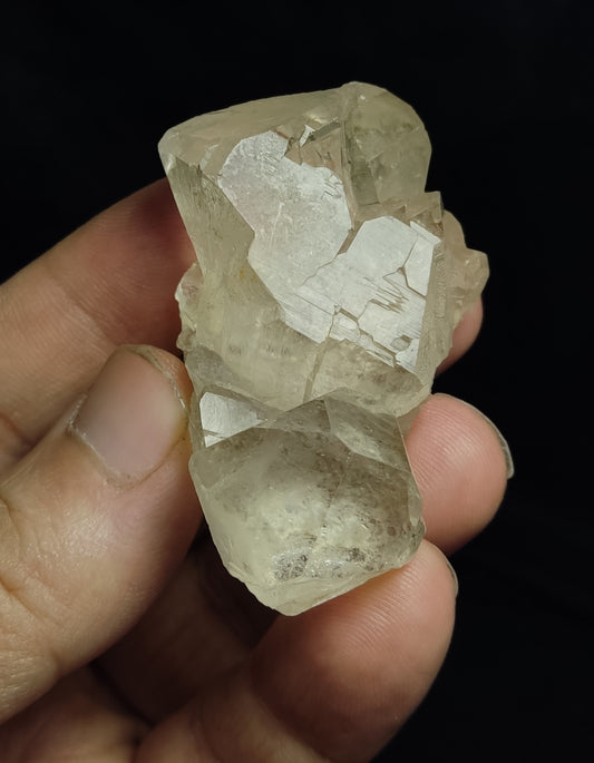 Natural terminated gwindel Quartz crystal on matrix 53 grams