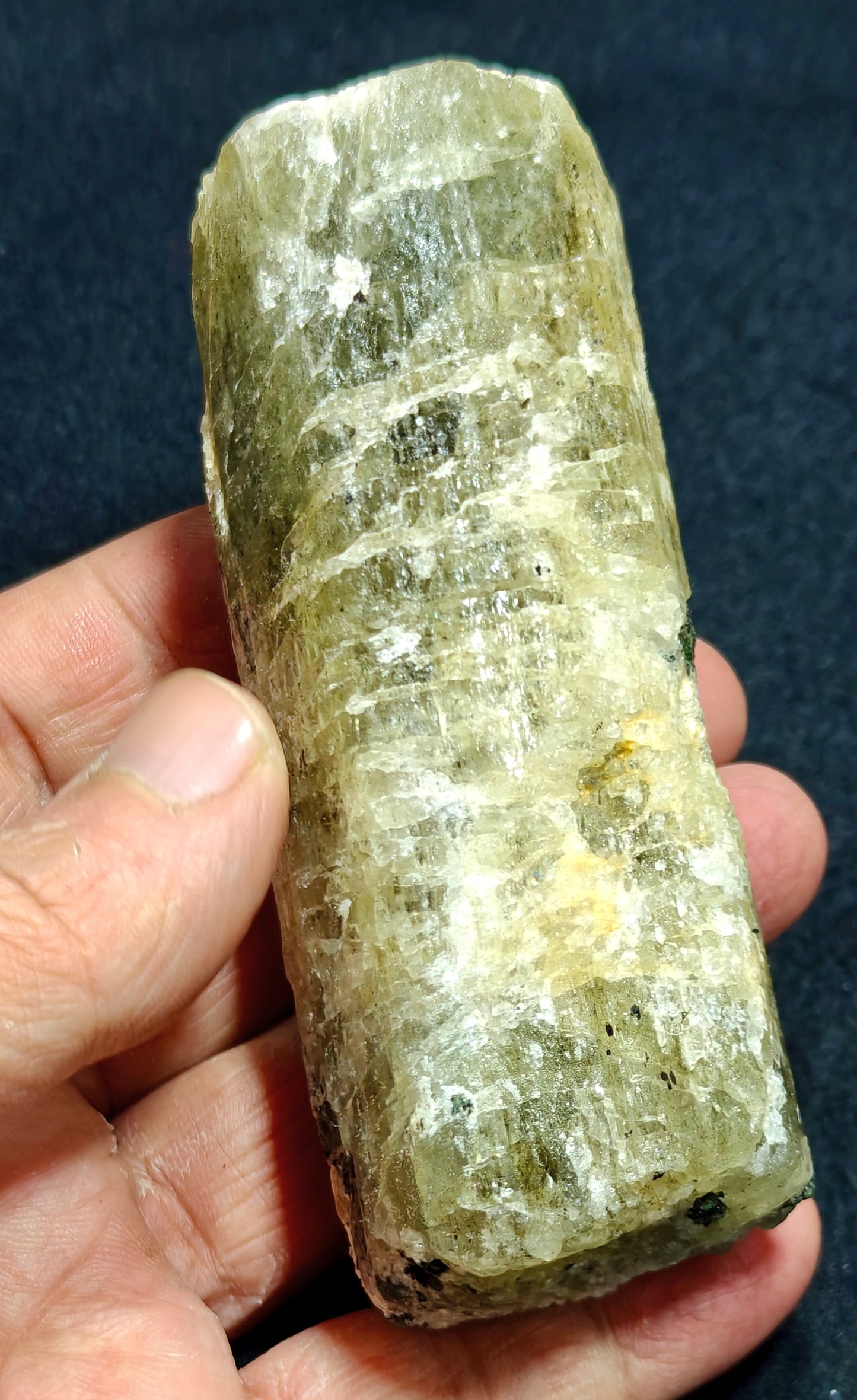 Scapolite crystal with associated epidote 327 grams