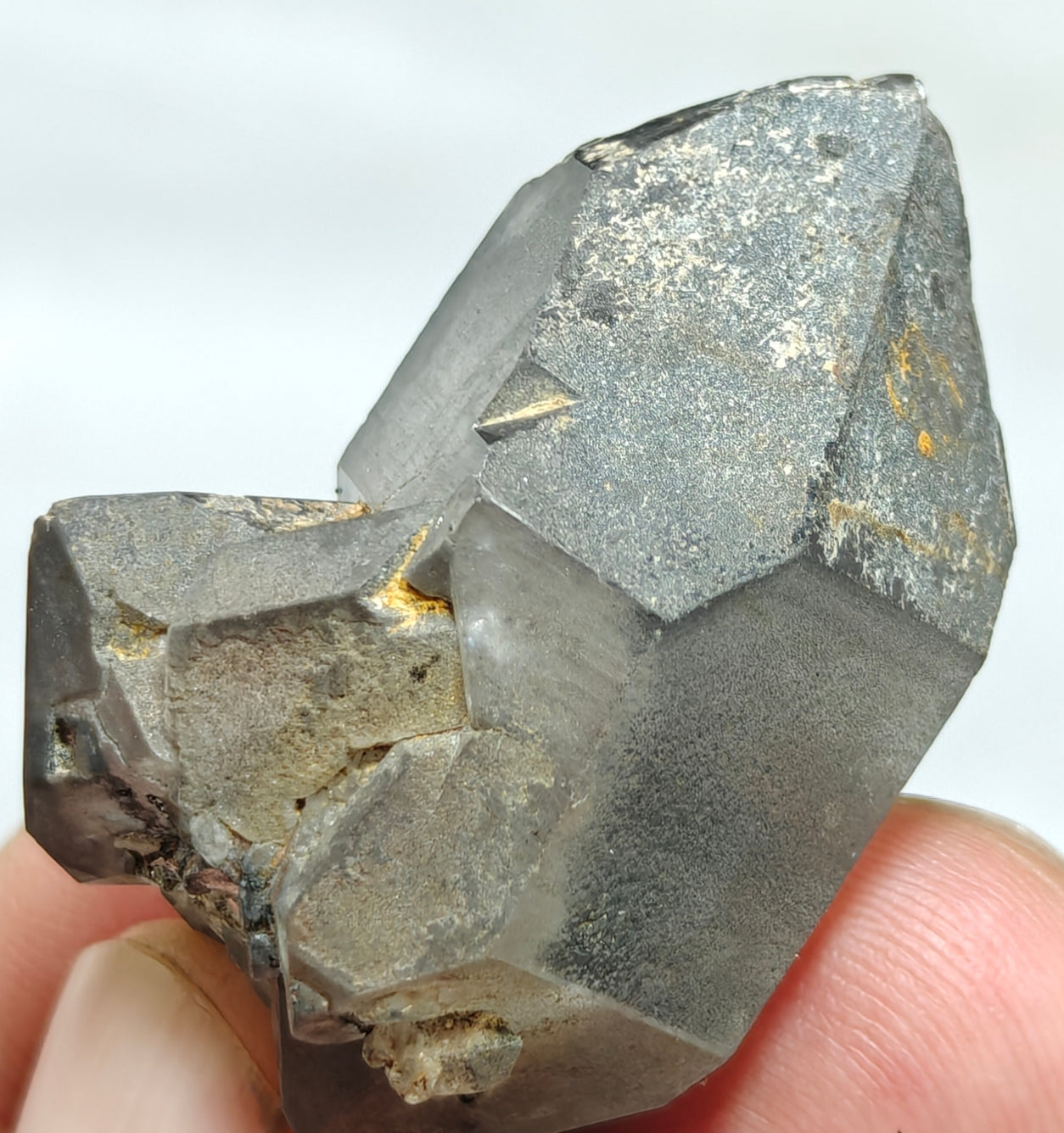 Natural smoky quartz crystal with rutiles inclusions 29 grams