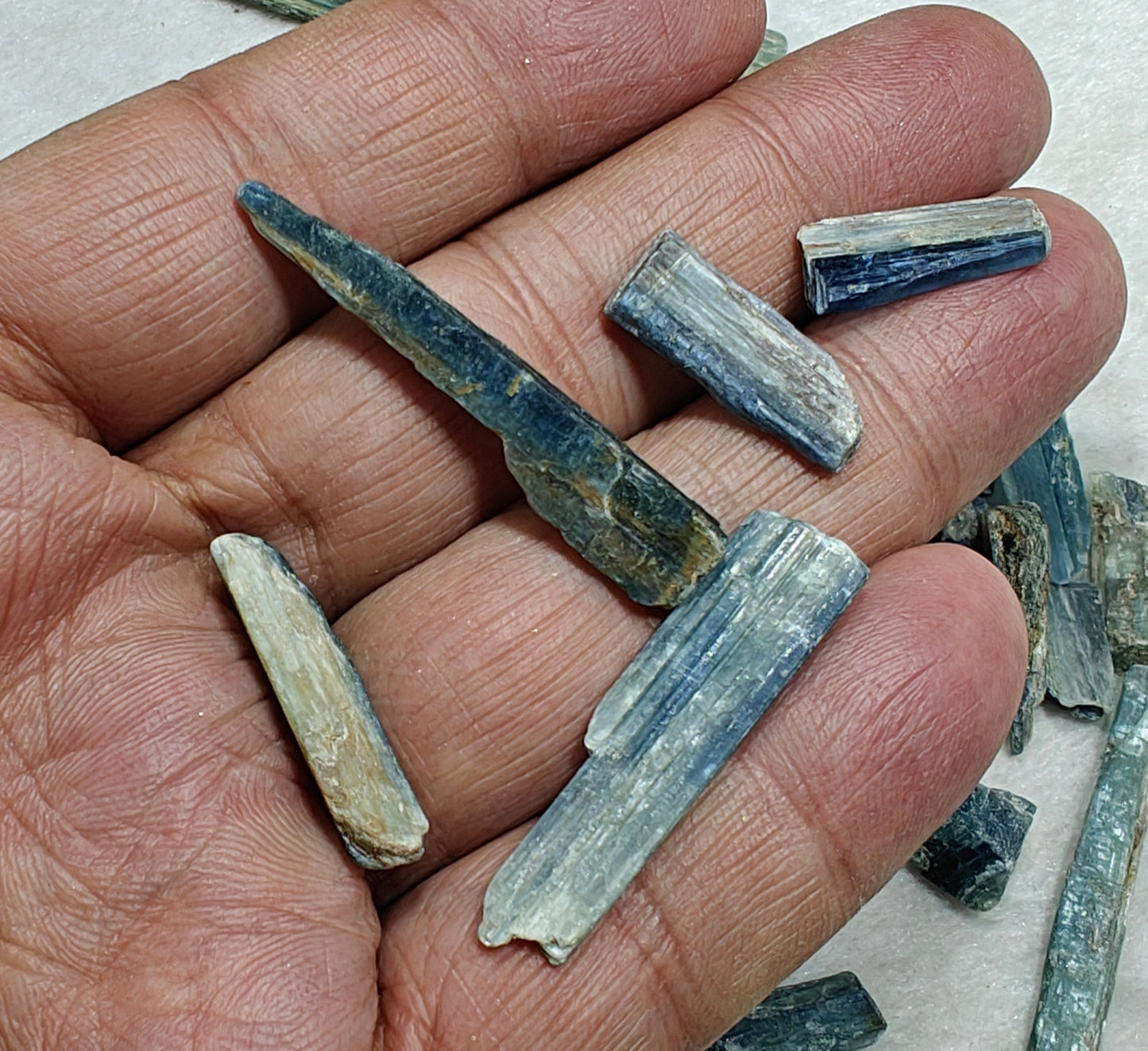 Natural kyanite crystals collection 80 grams