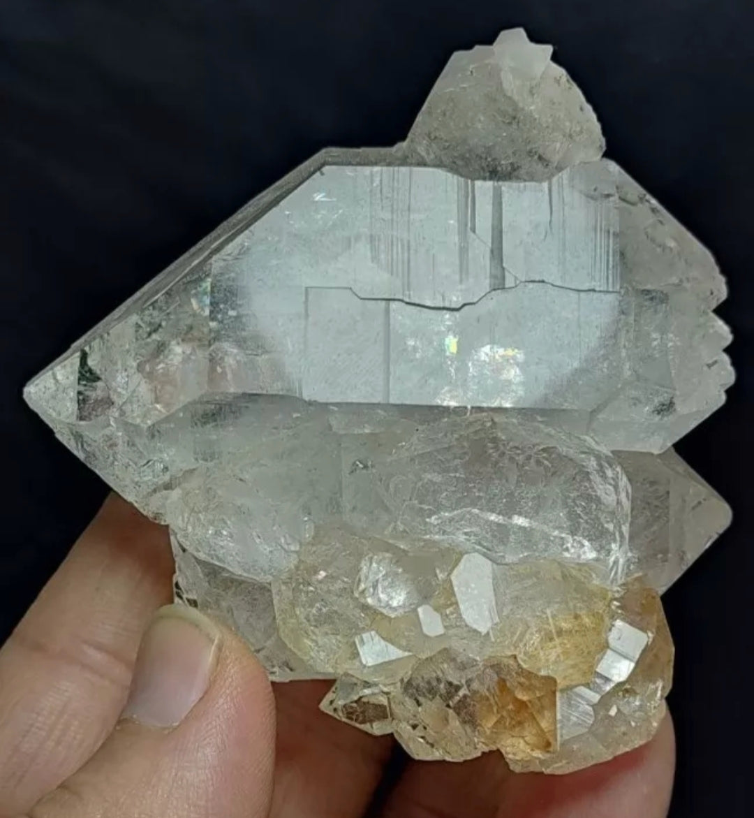 Very Aesthetic Gwindel Quartz Crystal Fully Terminated  245 grams