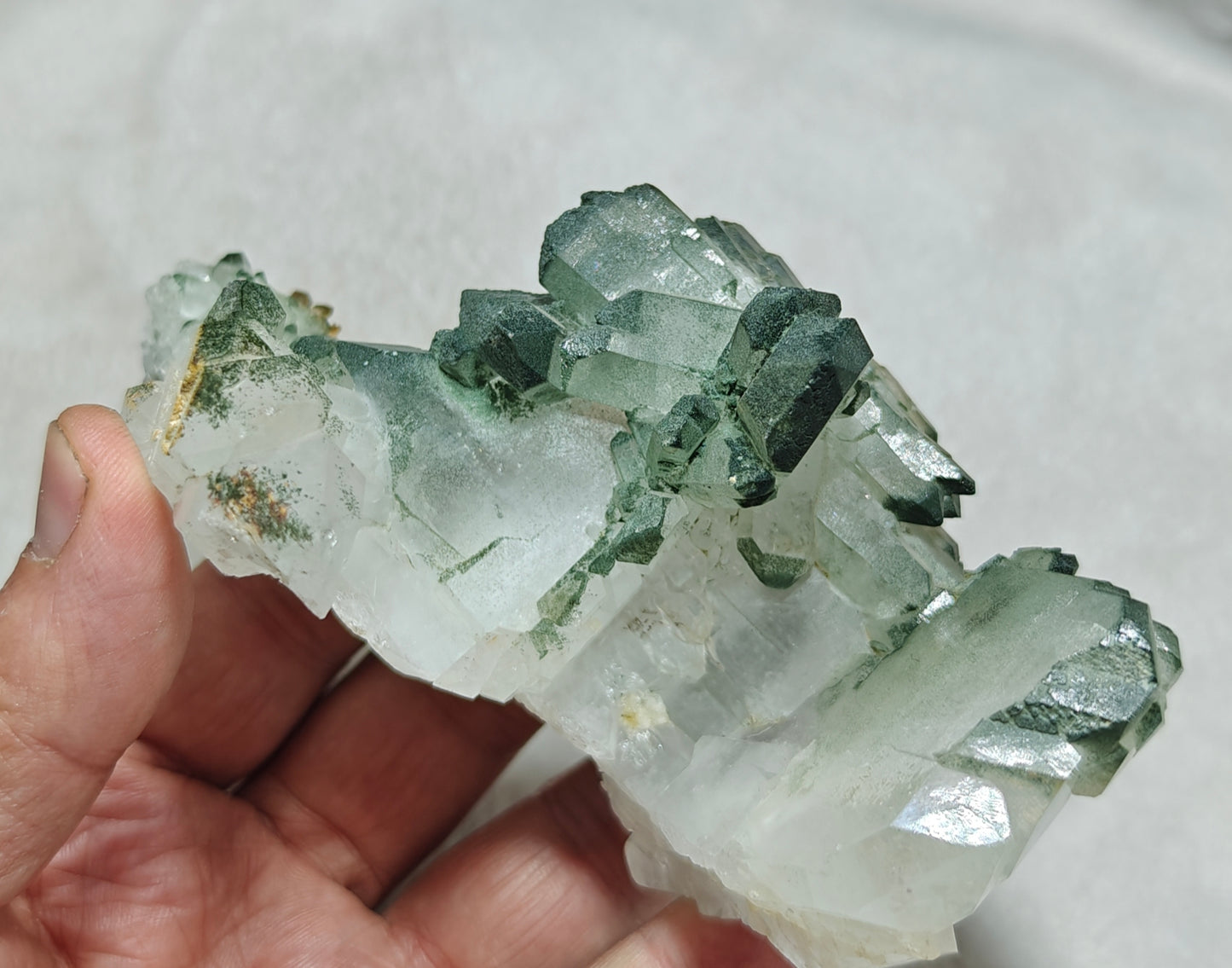 Unique shape Chlorite Quartz specimen 356 grams
