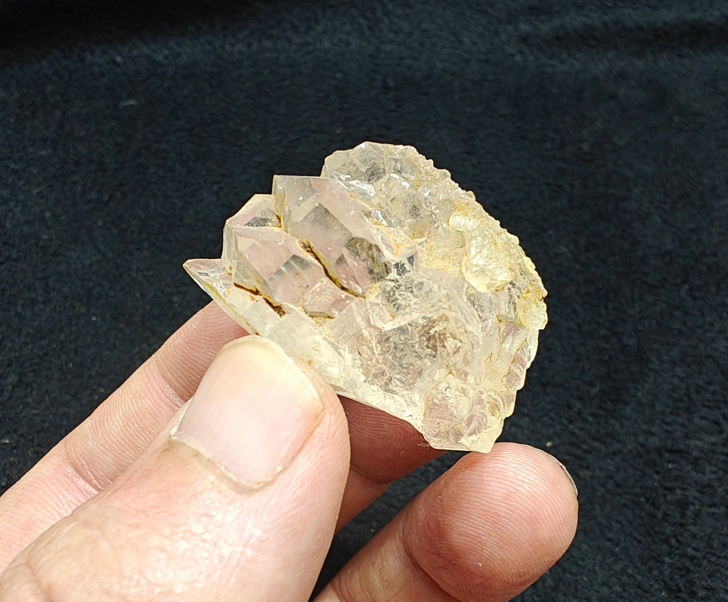 Natural terminated gwindel quartz crystal 29 grams