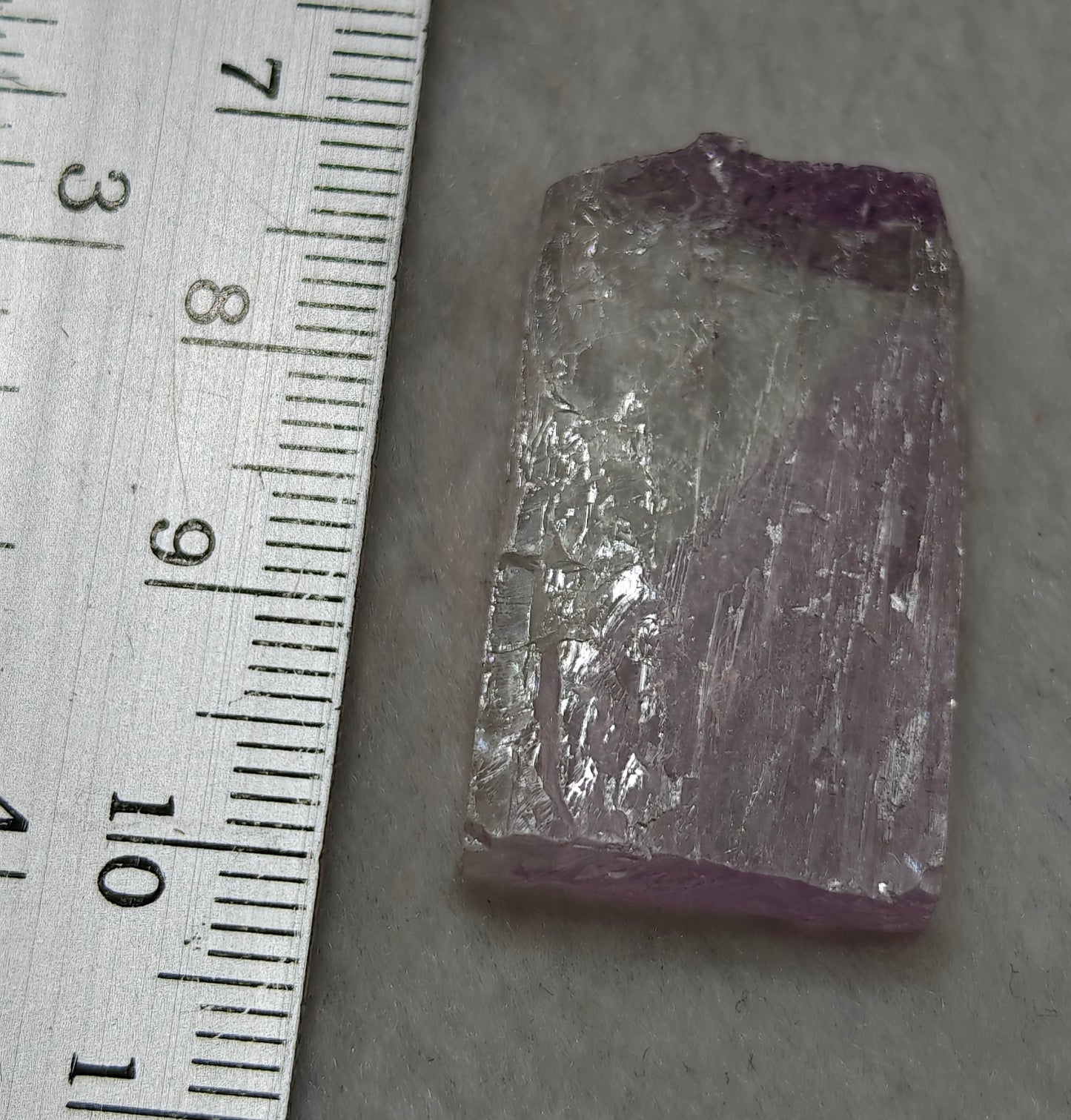 Rocks Gems Minerals Crystals Stones: Terminated bicolor crystal of specimen spodumene kunzite 8.9 grams