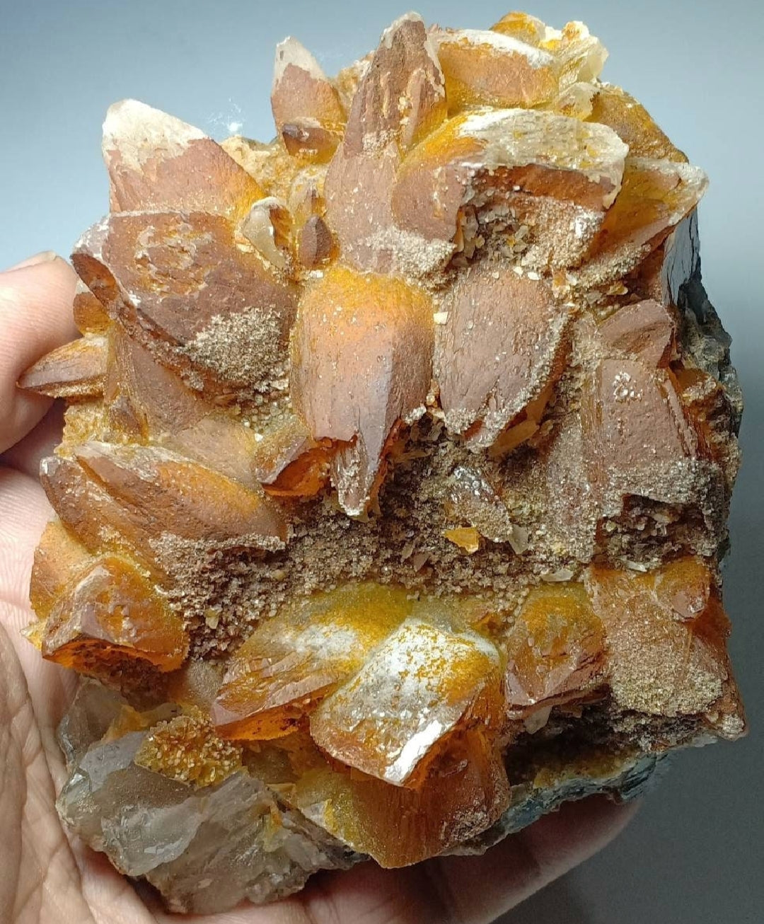 Calcite crystals cluster 580 grams