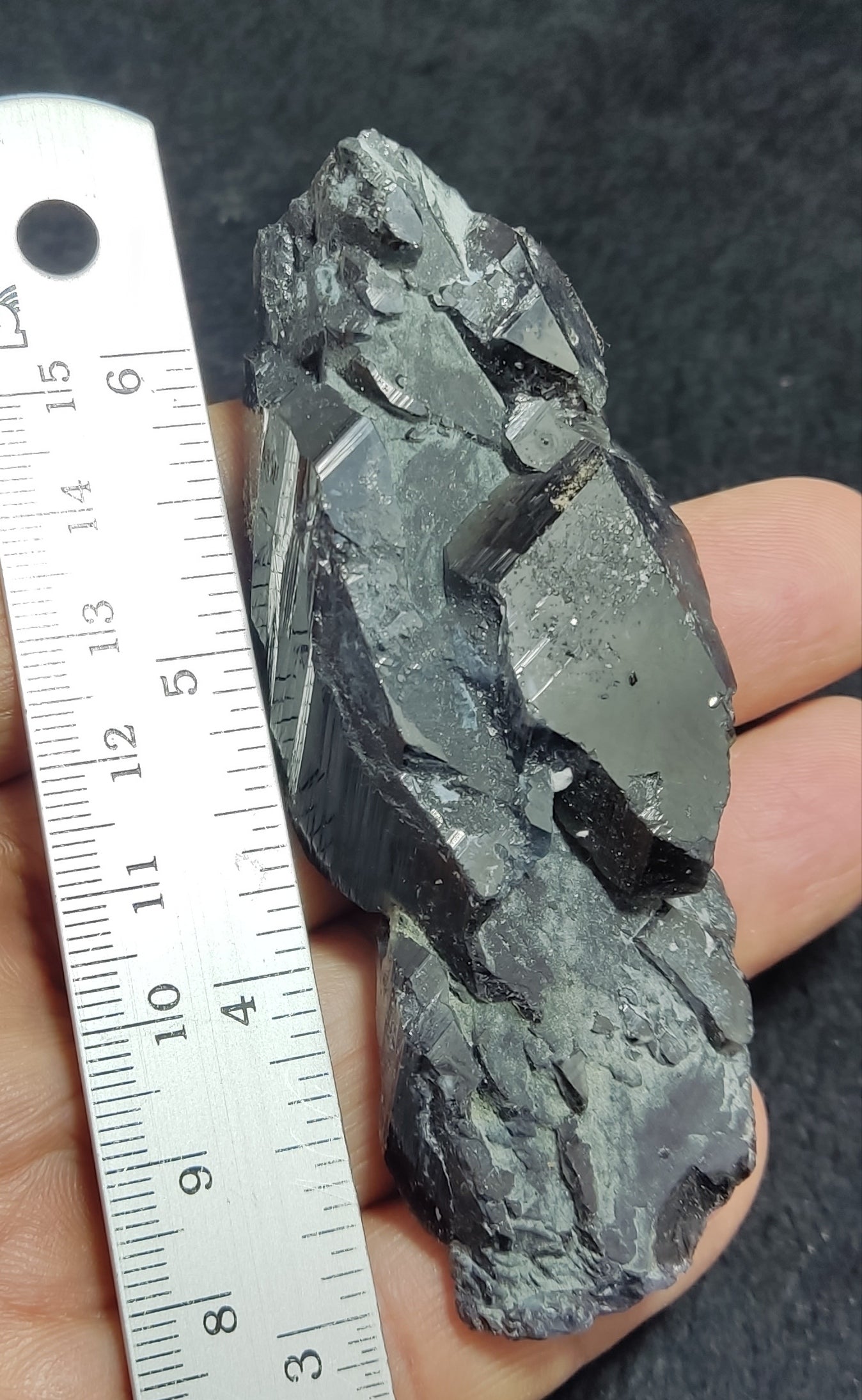 Black quartz crystal 75 grams