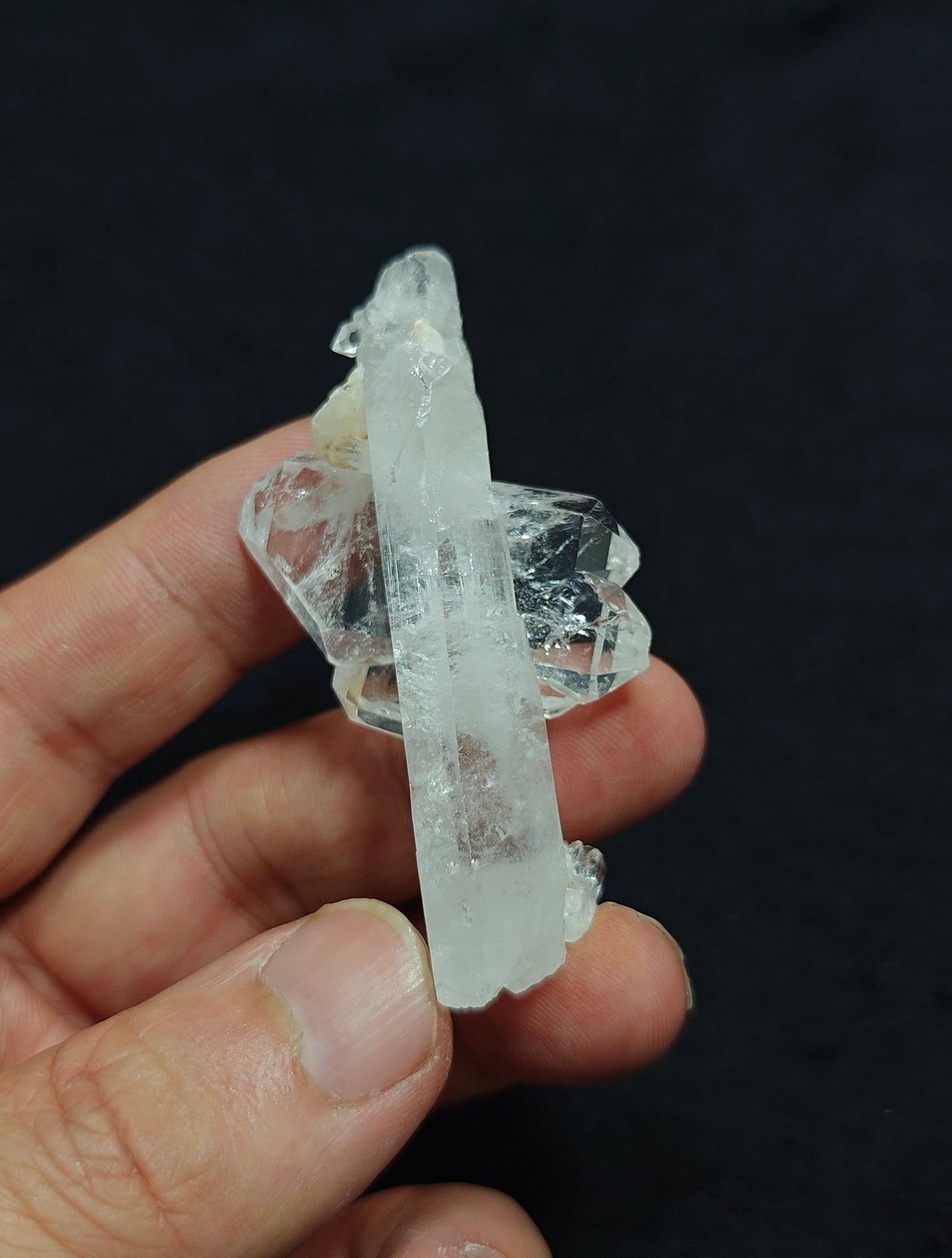 Natural Cross Formation Quartz Crystal 28 grams