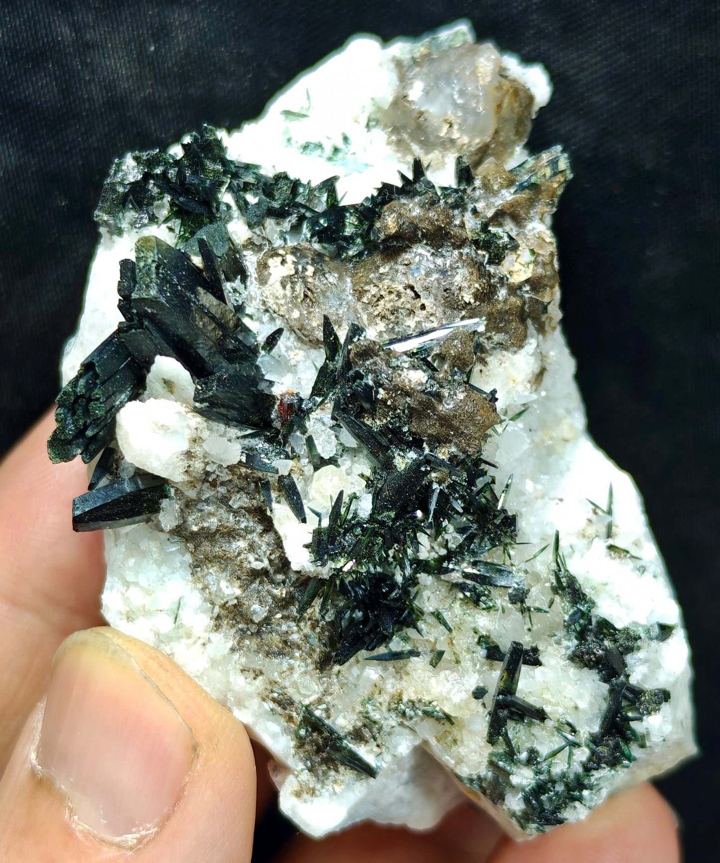 Single beautiful aesthetic aegirine crystals specimen 175 grams