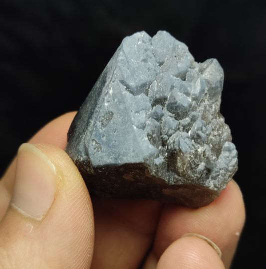 Natural Terminated Indicolite Blue/Black Quartz Crystal 27 grams
