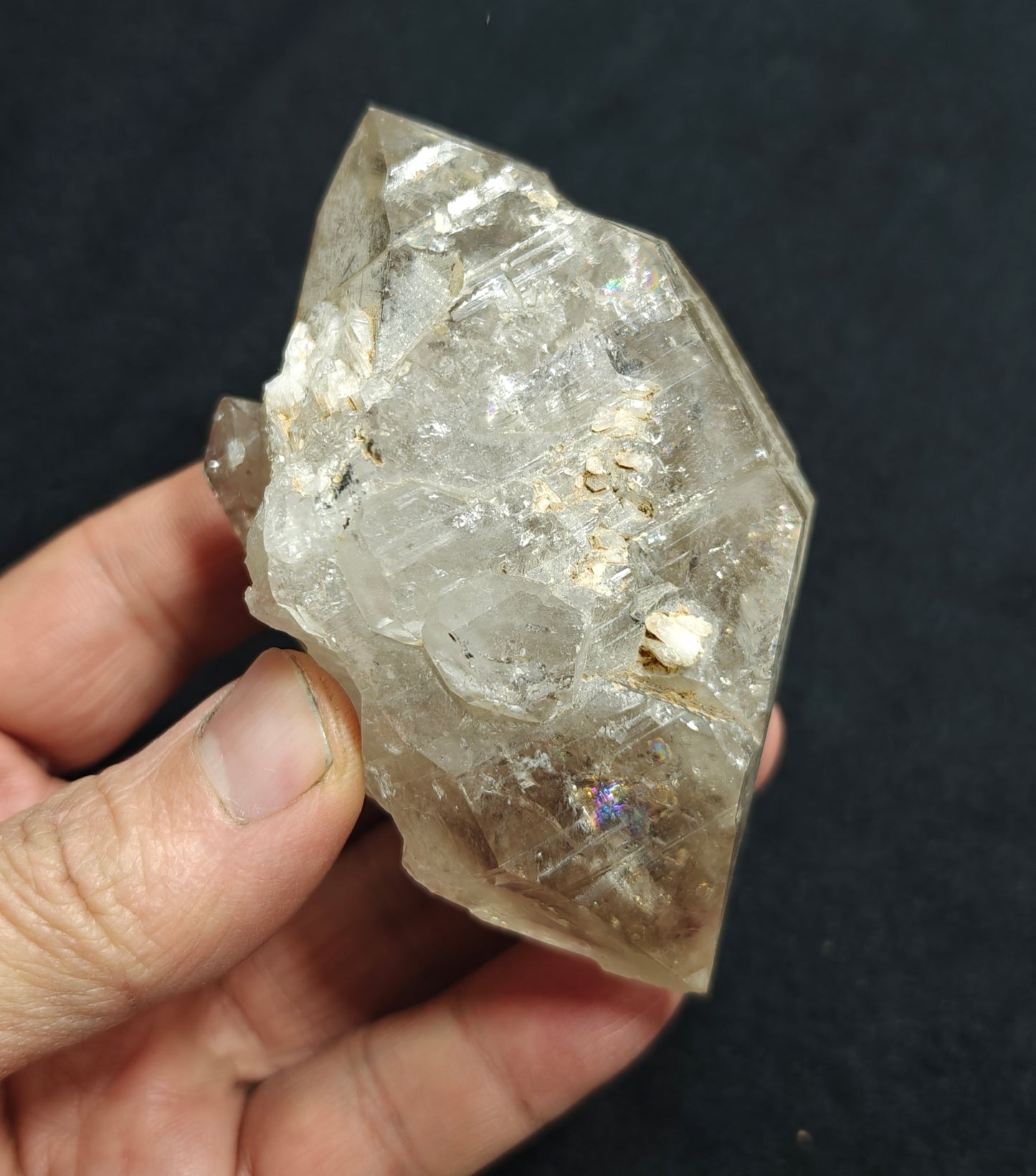 Double terminated fenster Quartz Crystal 254 grams