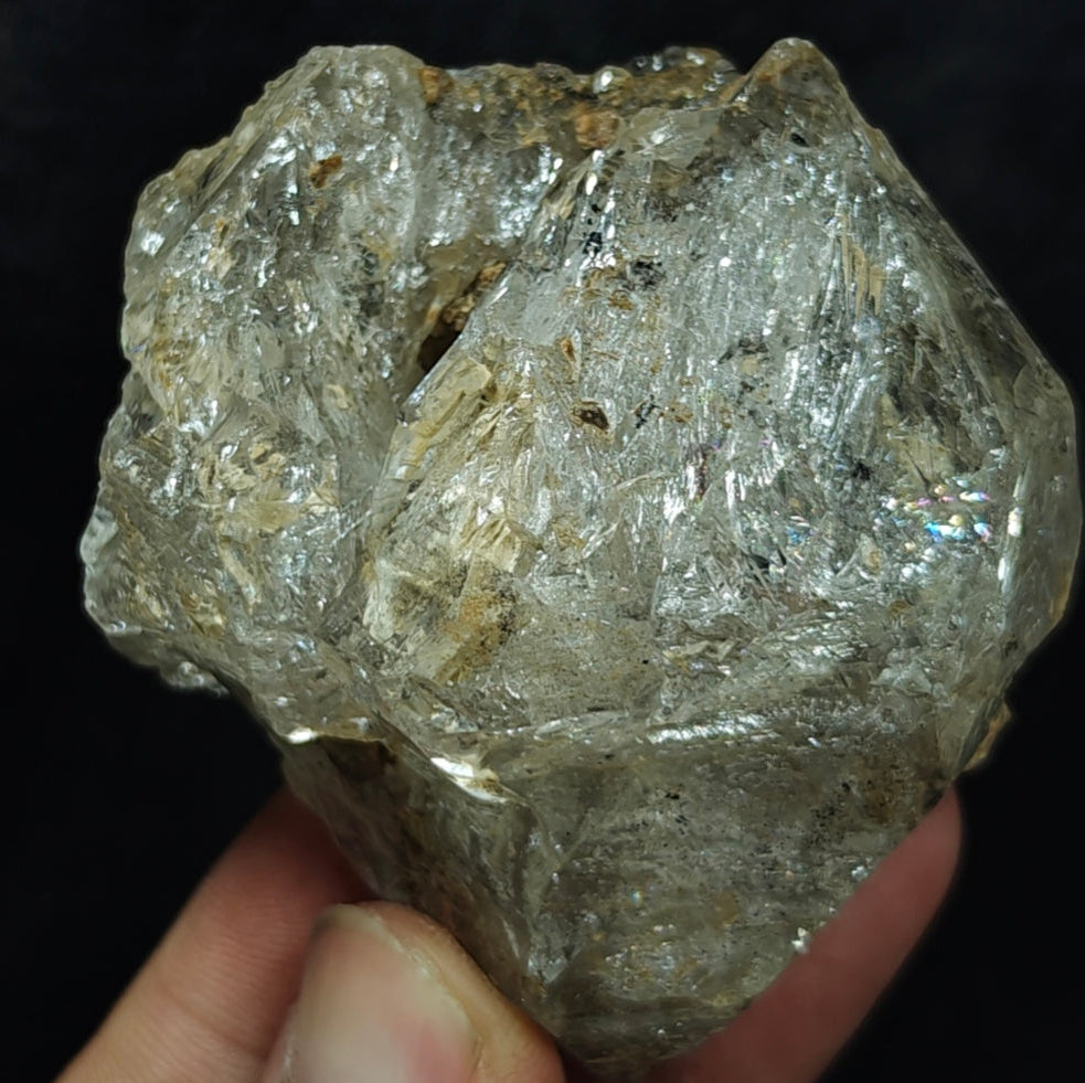 Natural Fenster Quartz Crystal with little clay inclusions 160 grams