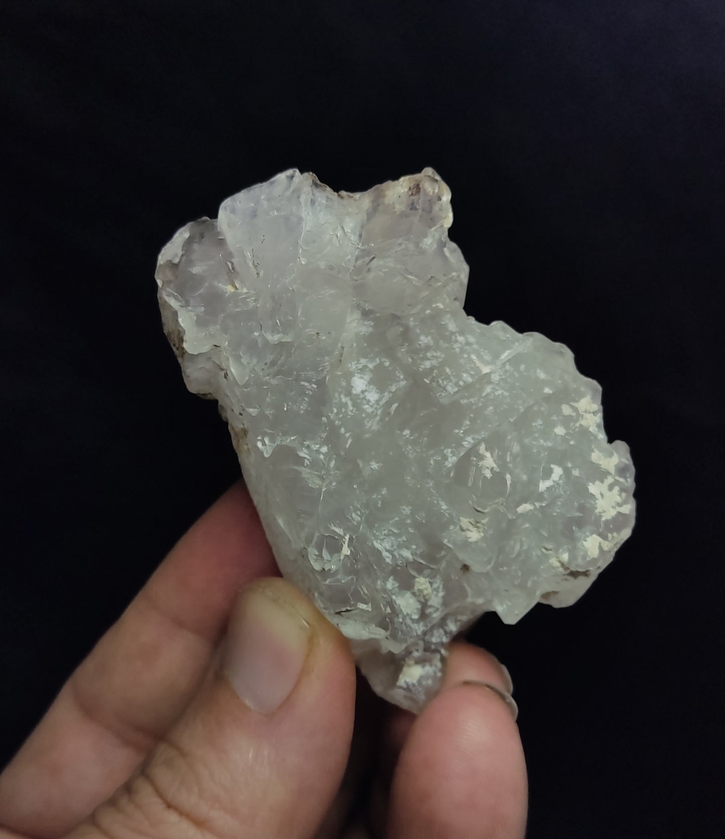 Natural Fully Etched Smoky Quartz with Some Albite 89 grams