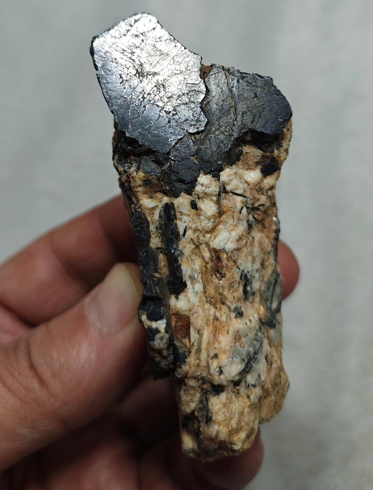 Natural hematite on matrix with some aegirine inclusions 141 grams