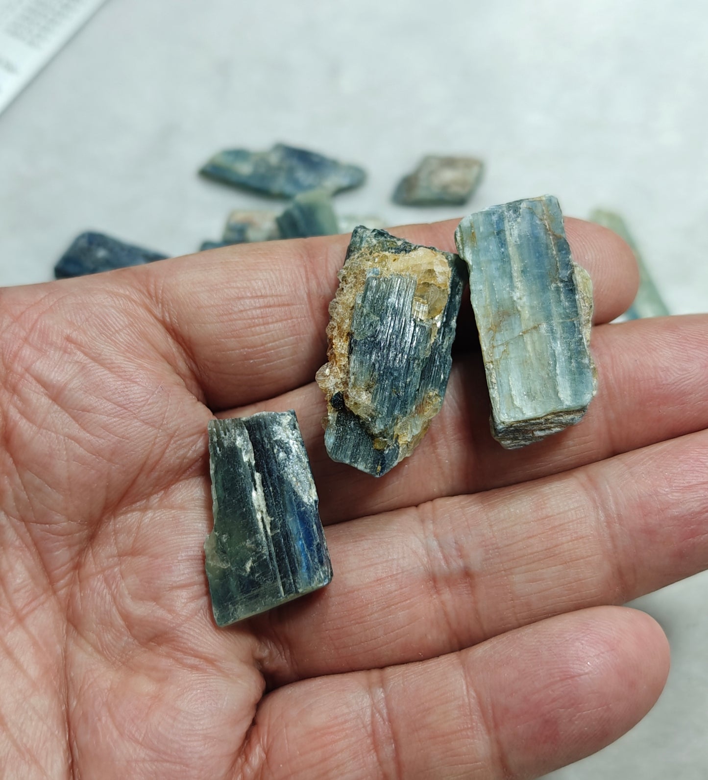 Natural kyanite crystals collection 140 grams