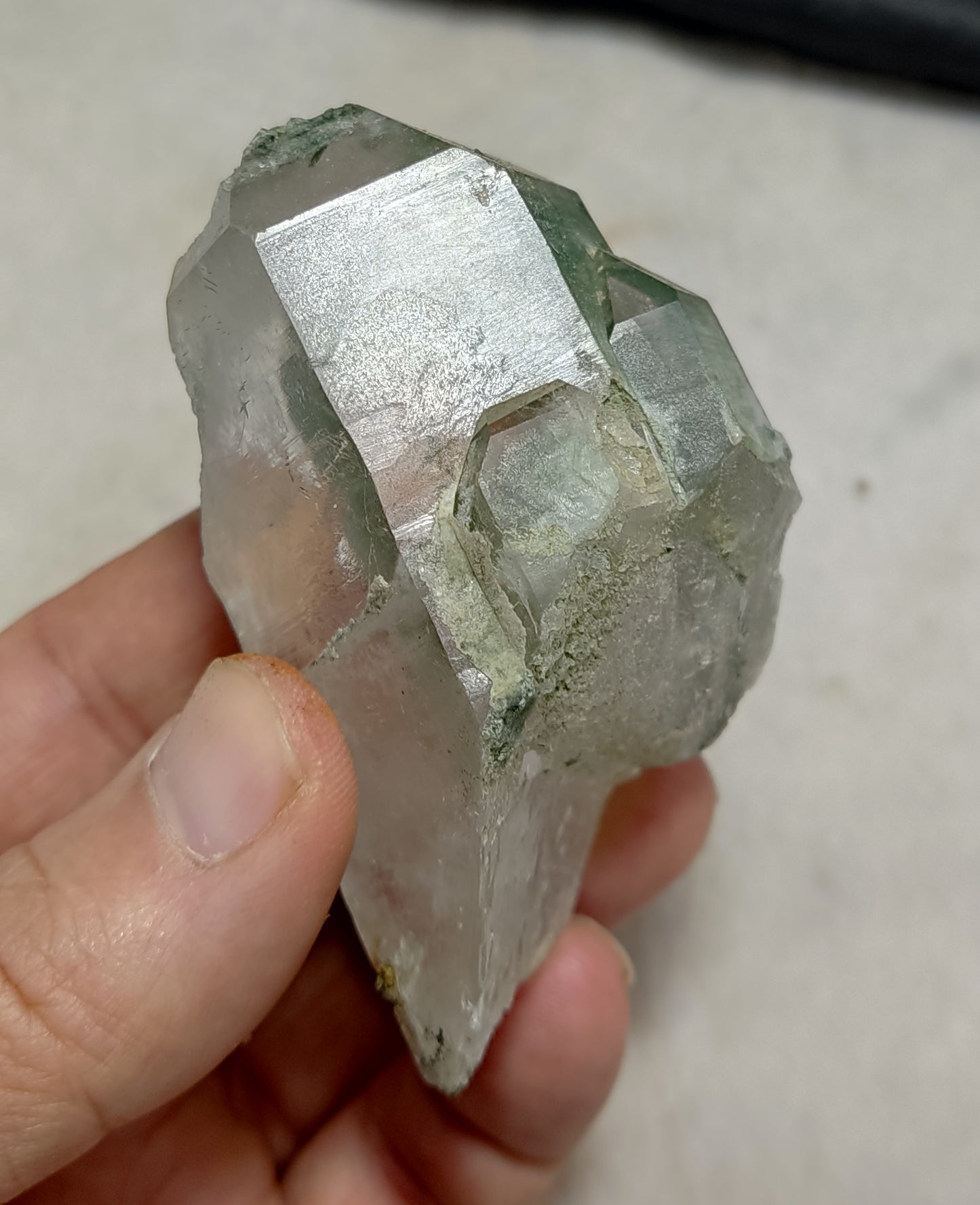 Natural Chlorite Quartz Crystal 166 grams