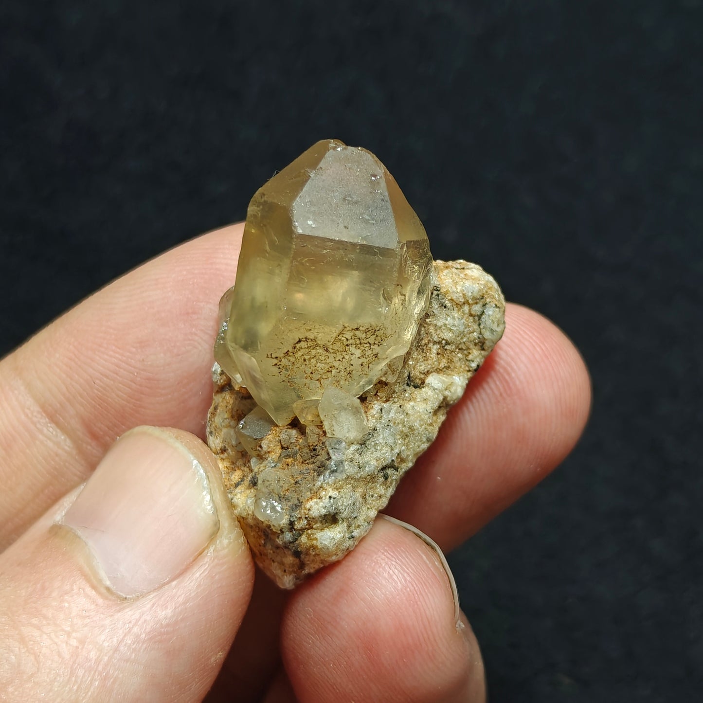 Aegirine included astrophyllite Quartz Crystal 20 grams