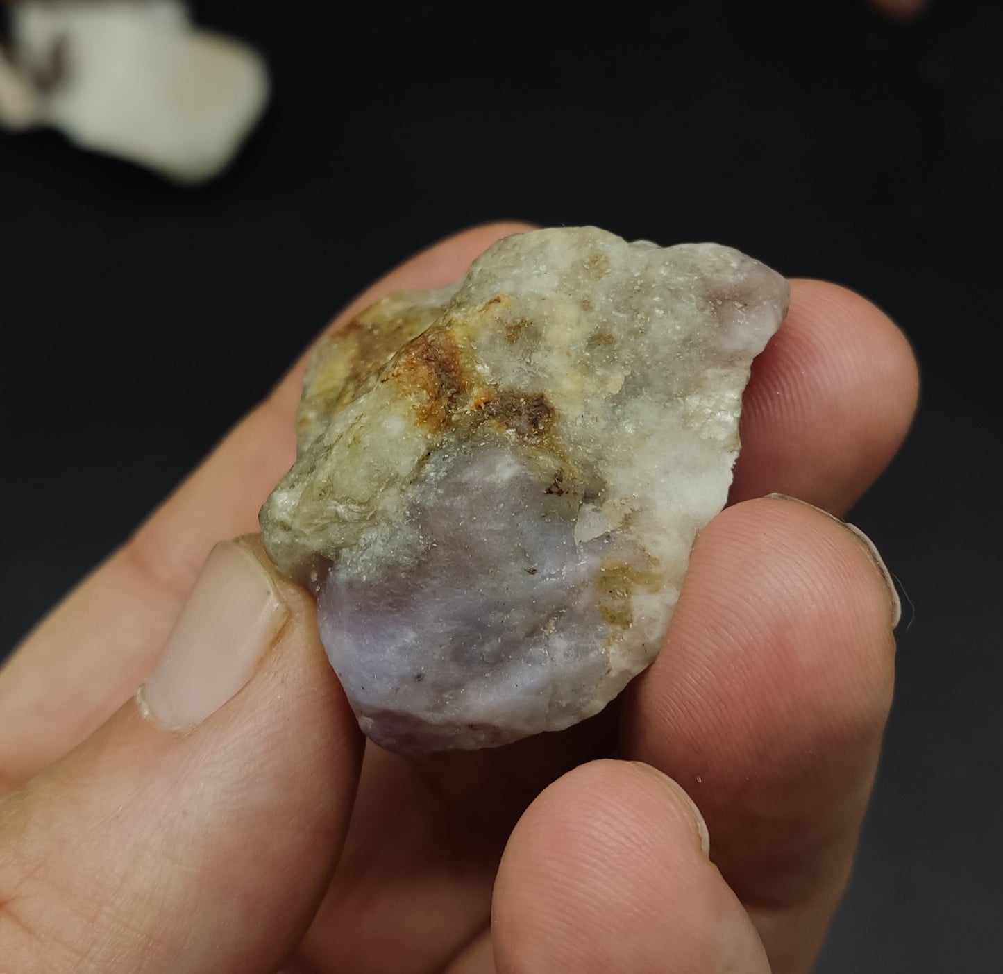 An amazing specimen hackmanite on matrix highly Tenebrescent 37 grams