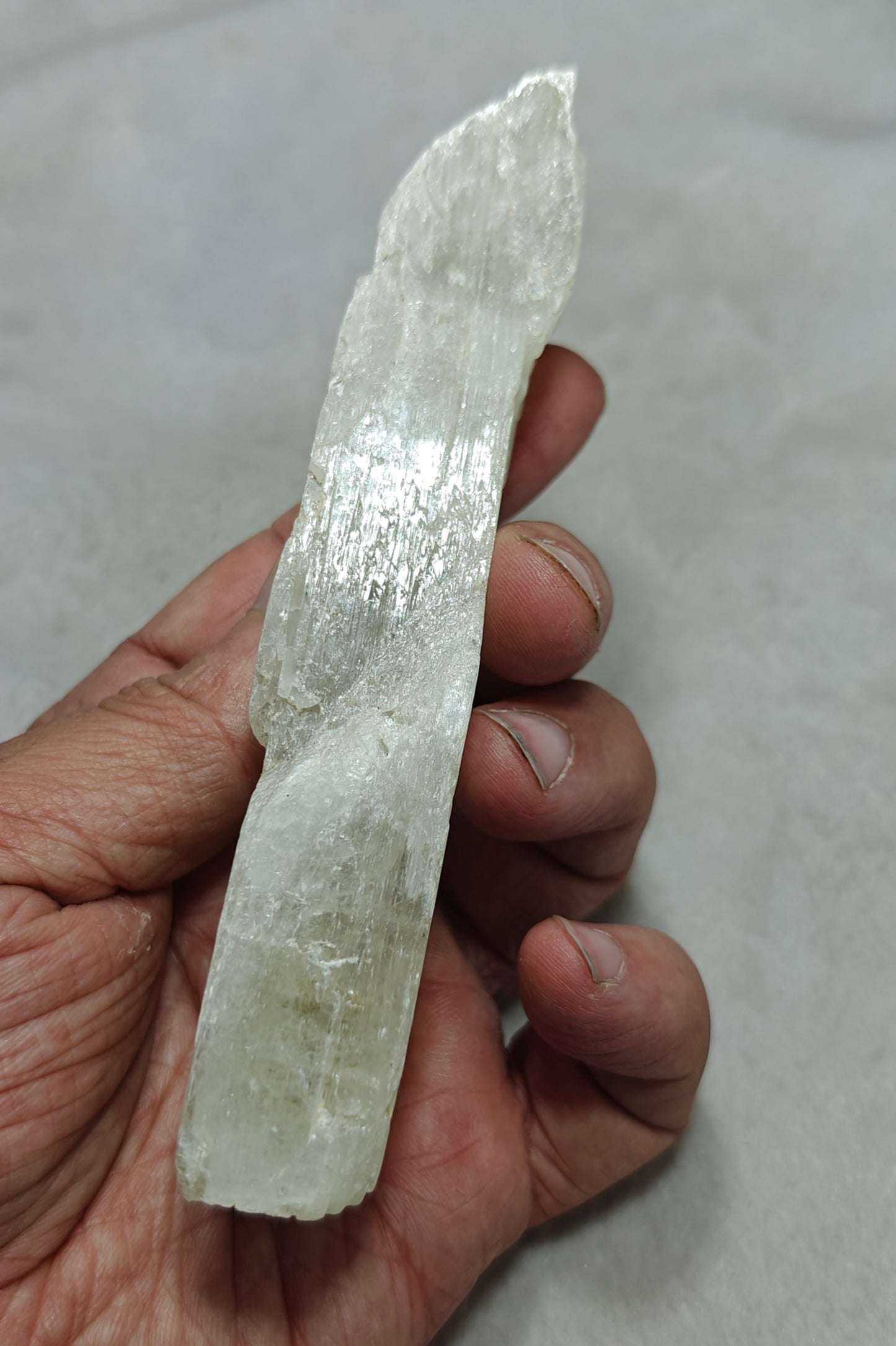 Terminated spodumene crystal 208 grams