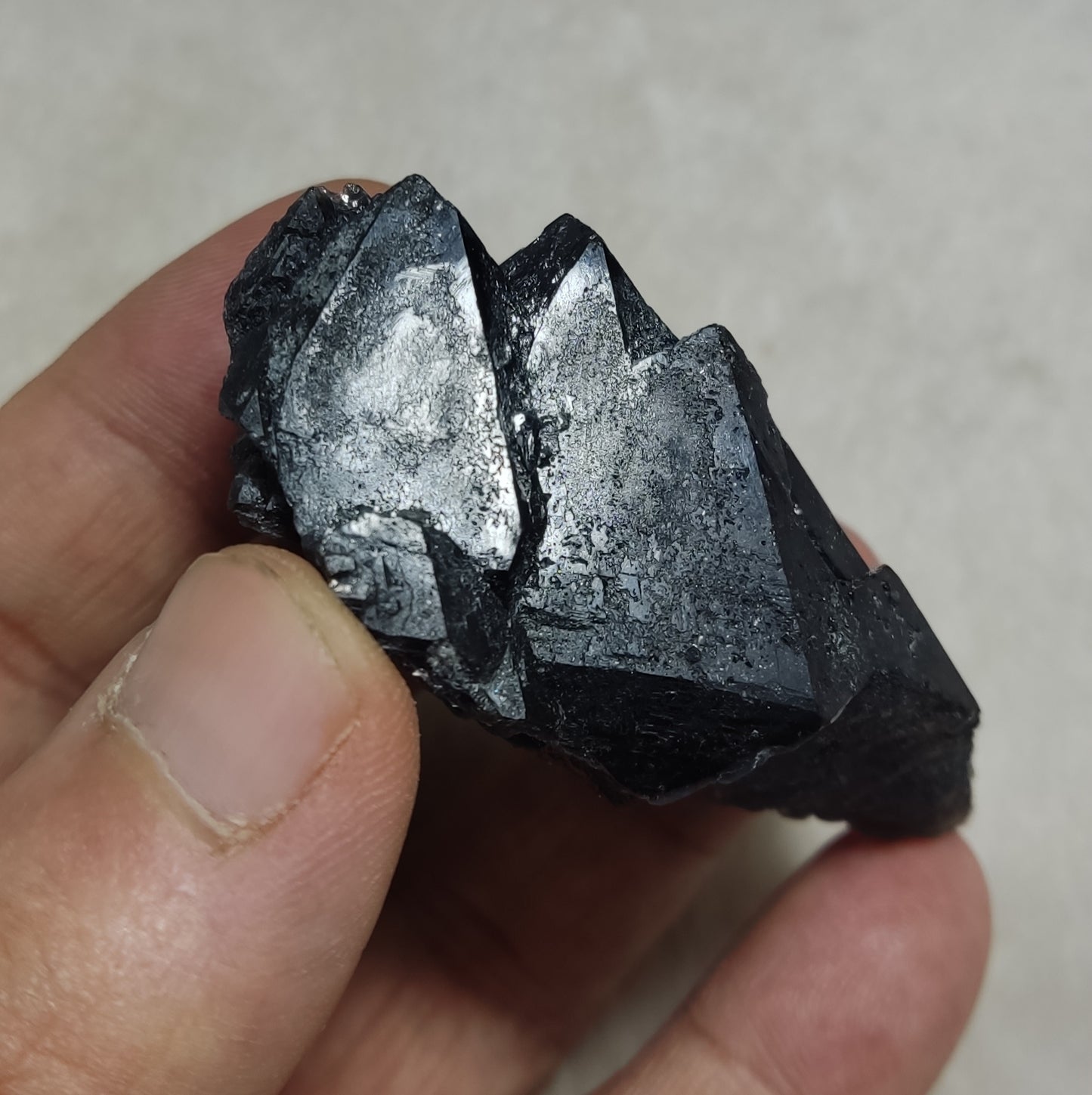 Natural Terminated Black Quartz Crystal 76 grams