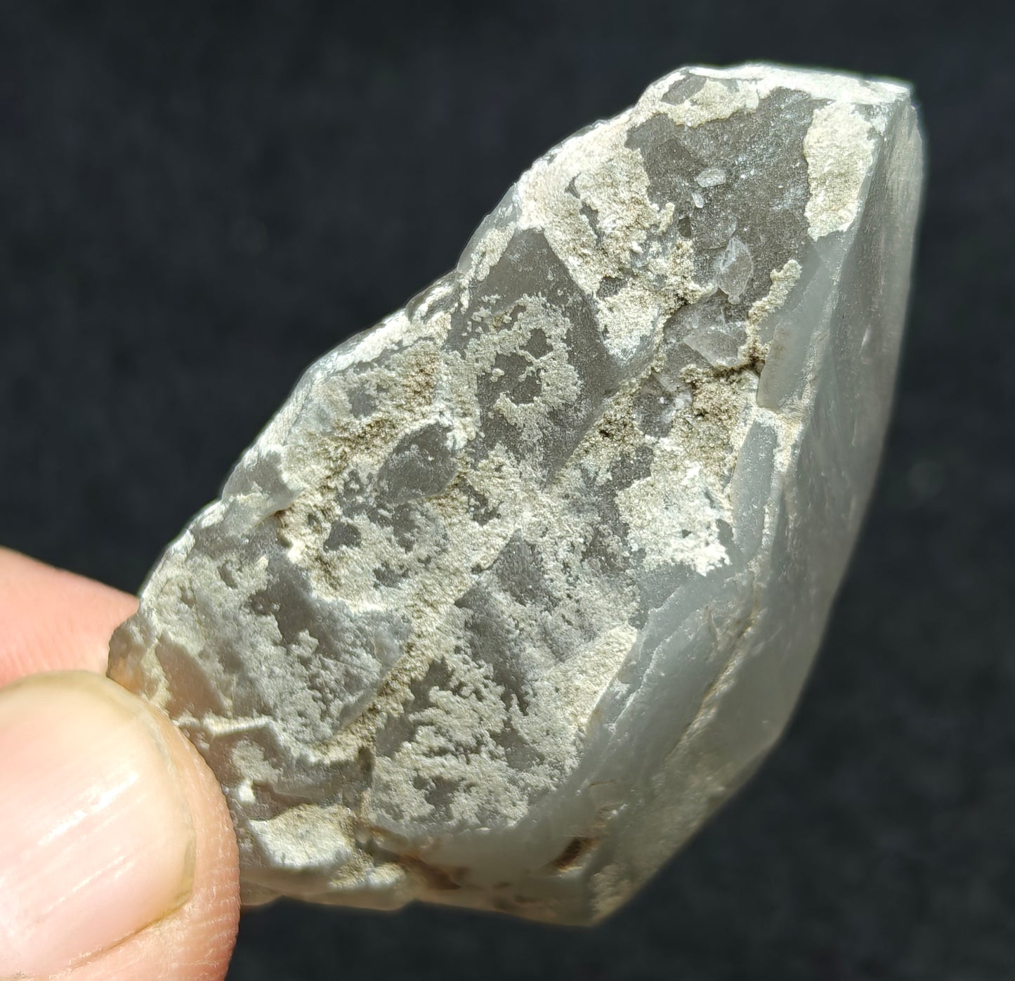 Natural smoky/blue quartz crystal 20 grams