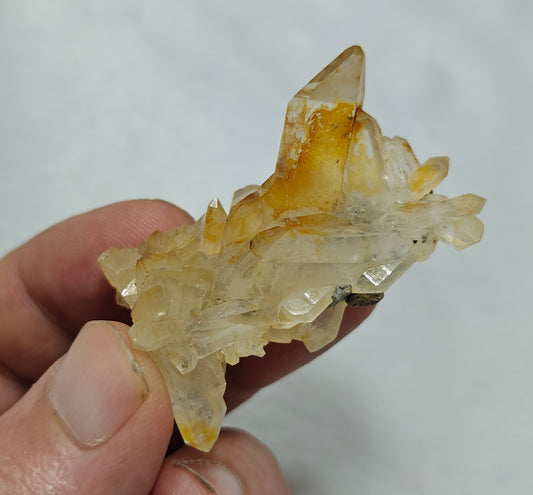 Natural iron included yellow faden quartz 26 grams