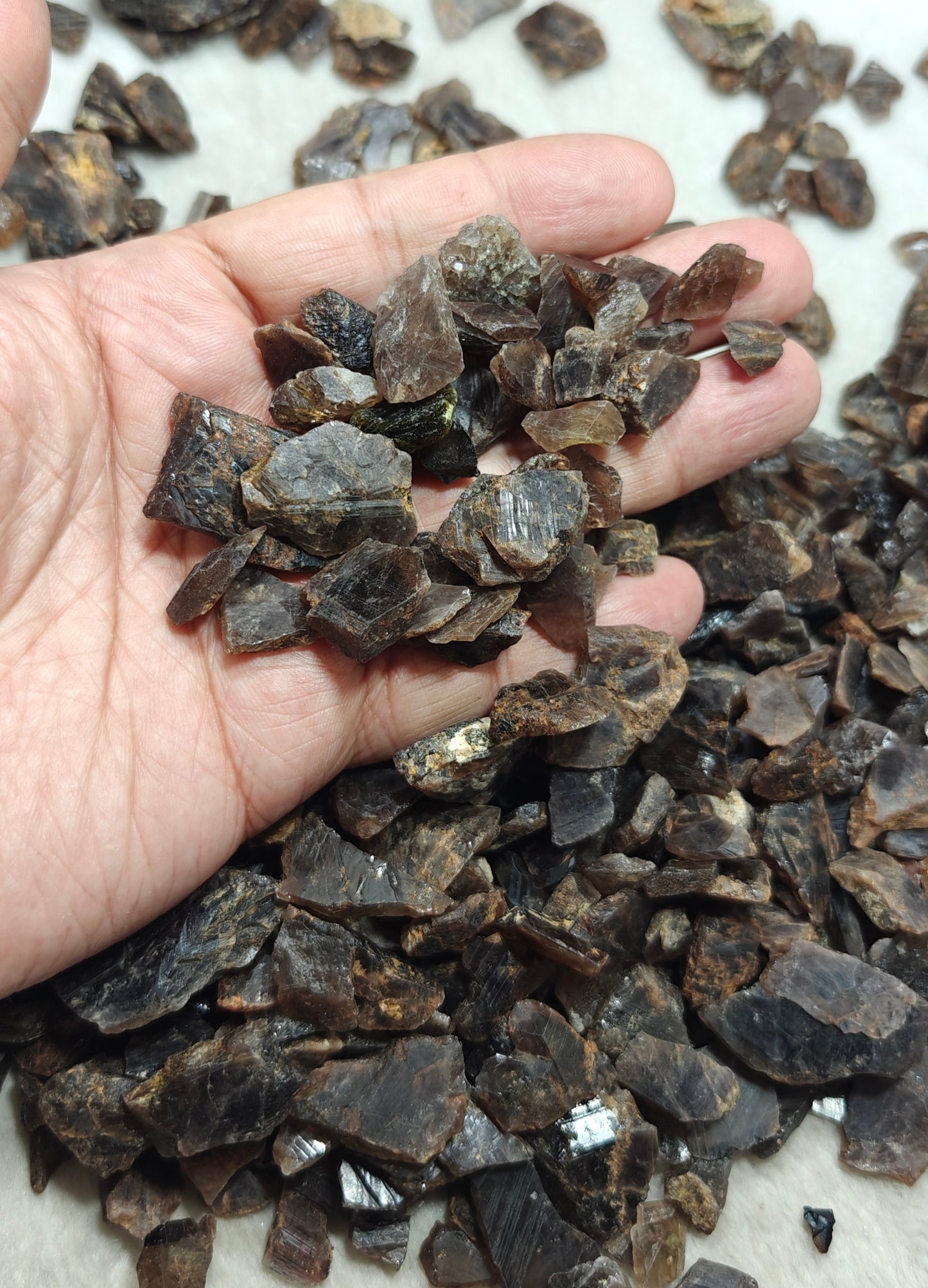 Natural axinite crystals 700 grams