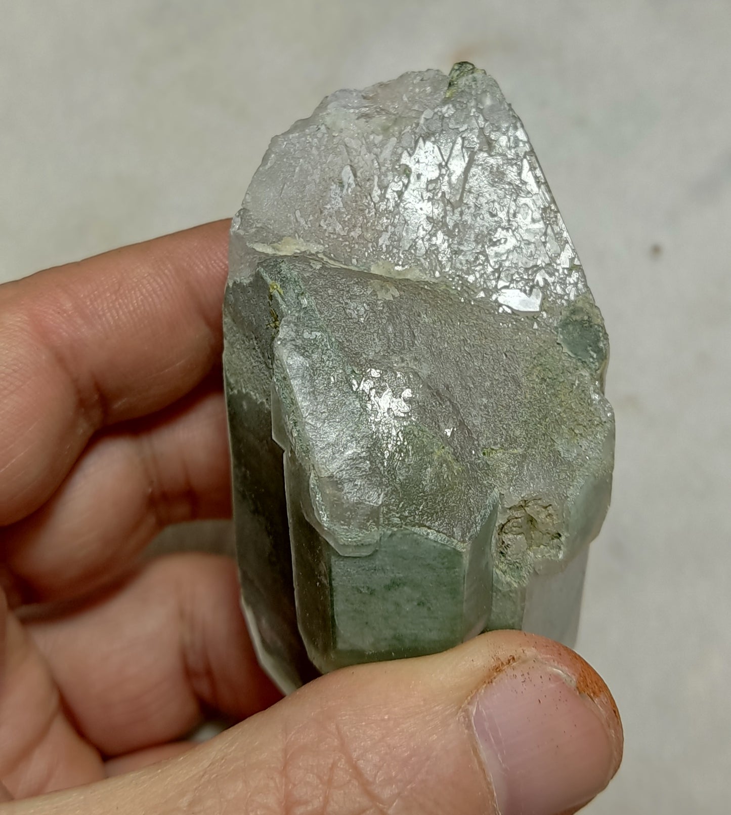 Natural Chlorite Quartz Crystal 166 grams