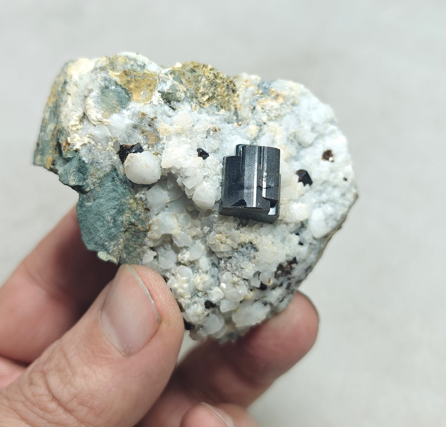 Lusterous crystal of Vesuvianite on matrix 165 grams