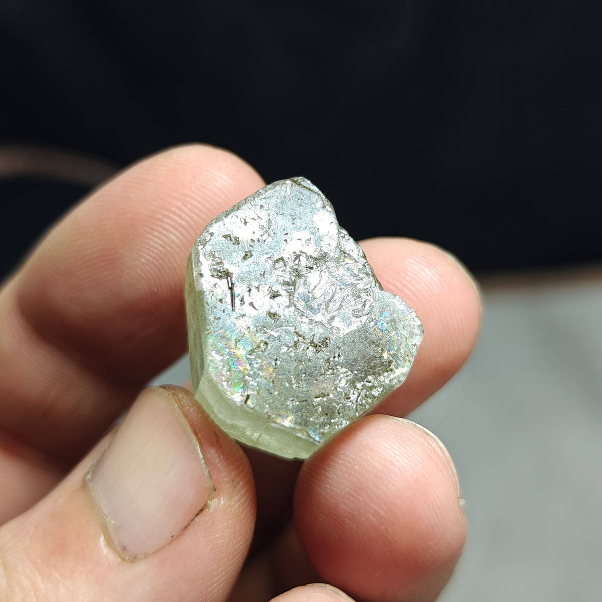 Natural green apatite crystal 13.5 grams