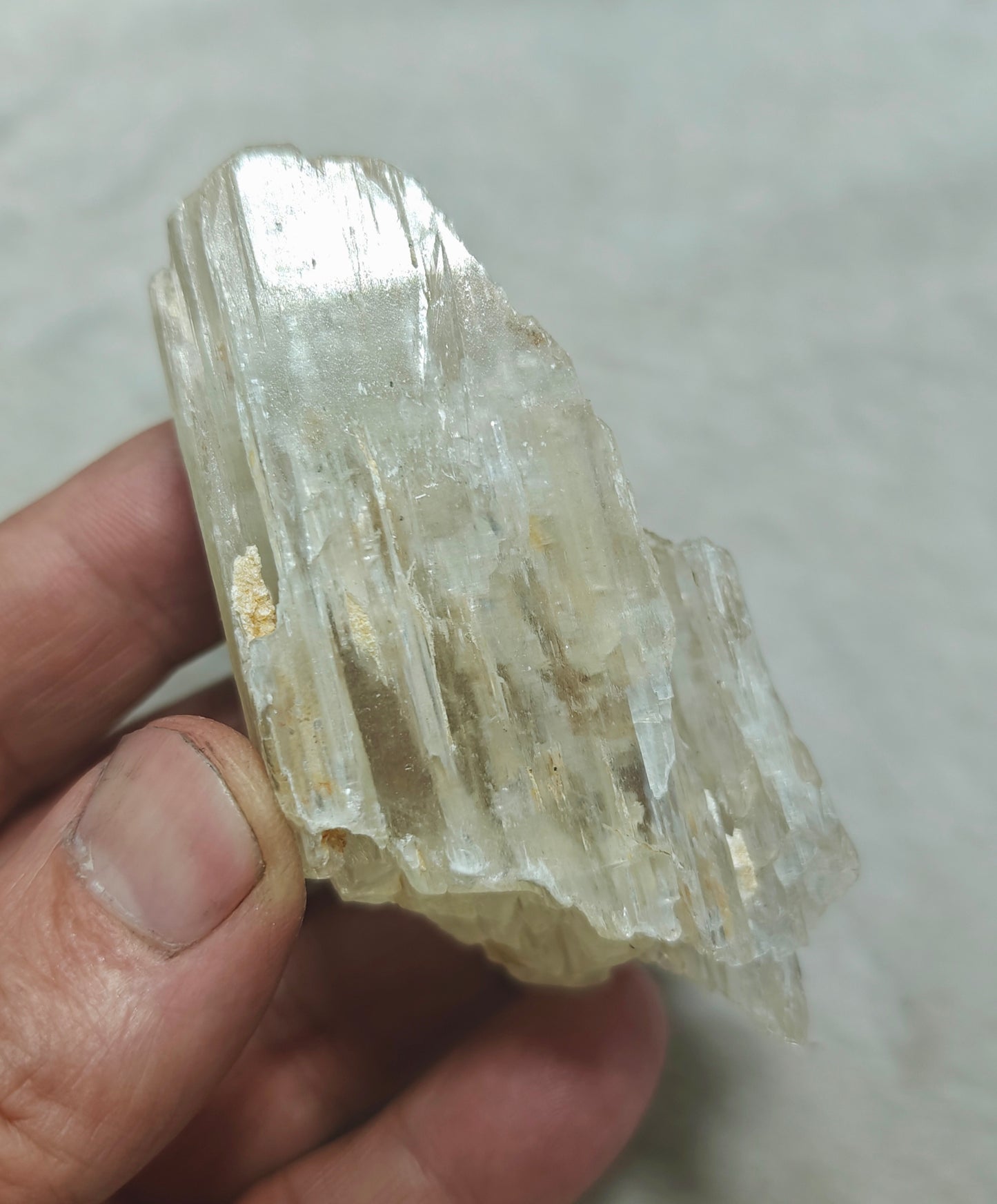 Natural etched spodumene crystal 134 grams