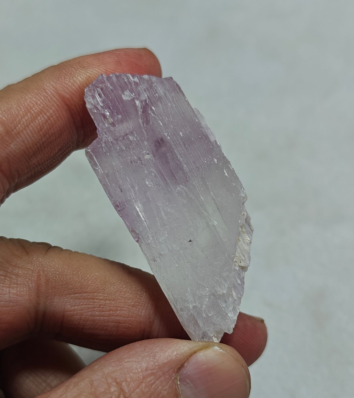 Rocks Gems Minerals Crystals Stones: Terminated bicolor crystal of specimen spodumene kunzite 36 grams