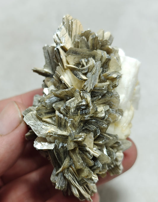 Natural specimen of combination of Albite, Schorl, and Muscovite 137 grams