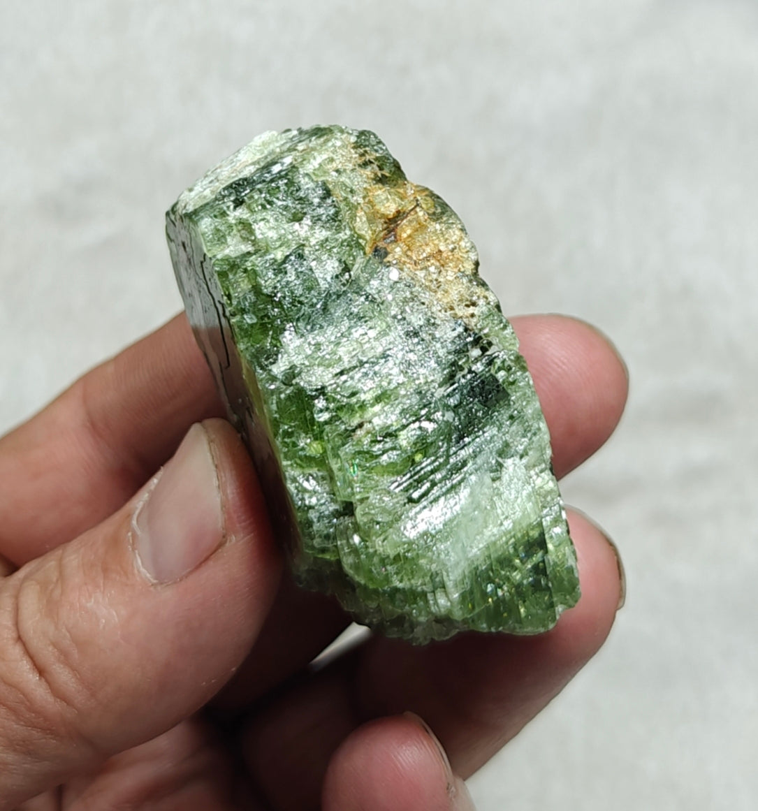 Green diopside crystal 106 grams