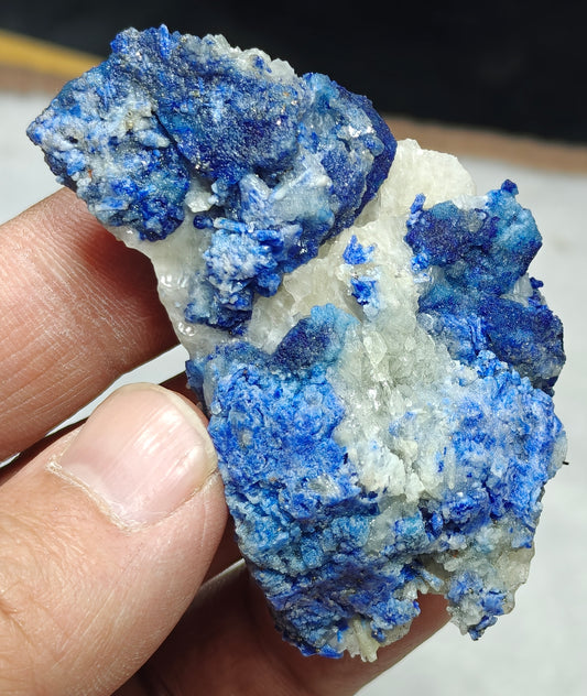 Afghanite/Lazurite on matrix with Calcite 55 grams