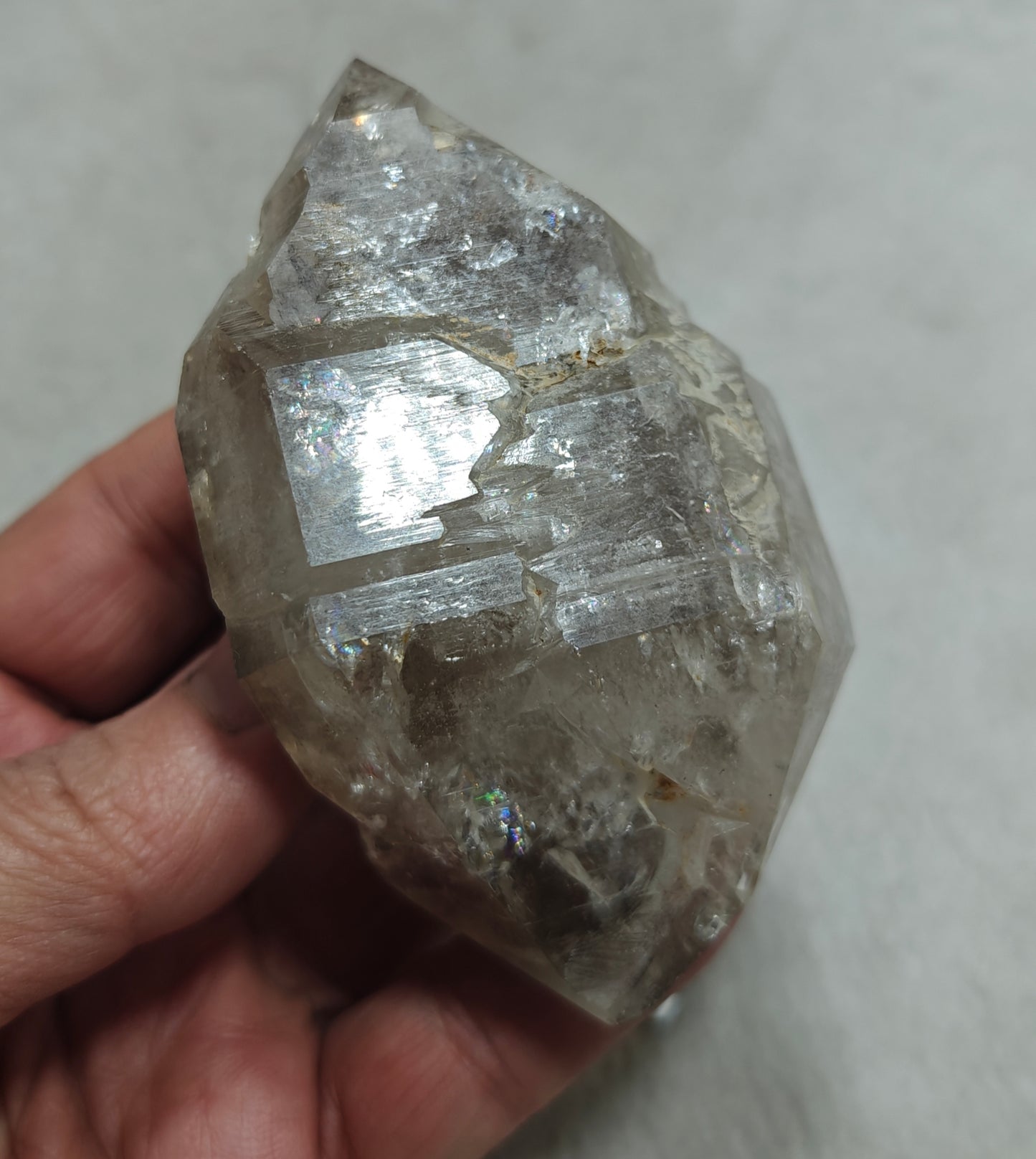 Double terminated fenster Quartz Crystal 254 grams