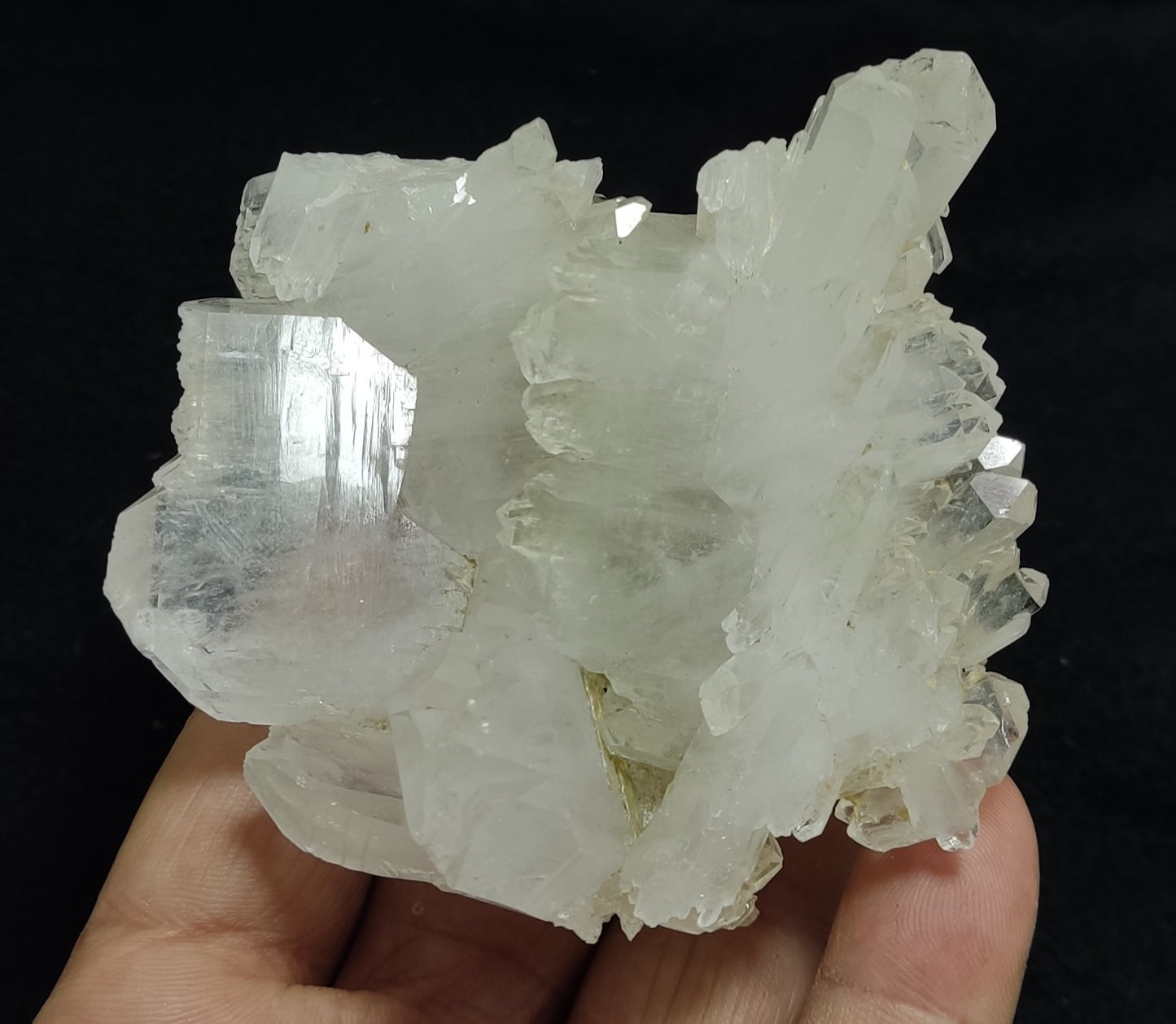 Single beautiful terminated Faden Quartz crystals specimenl 265 grams