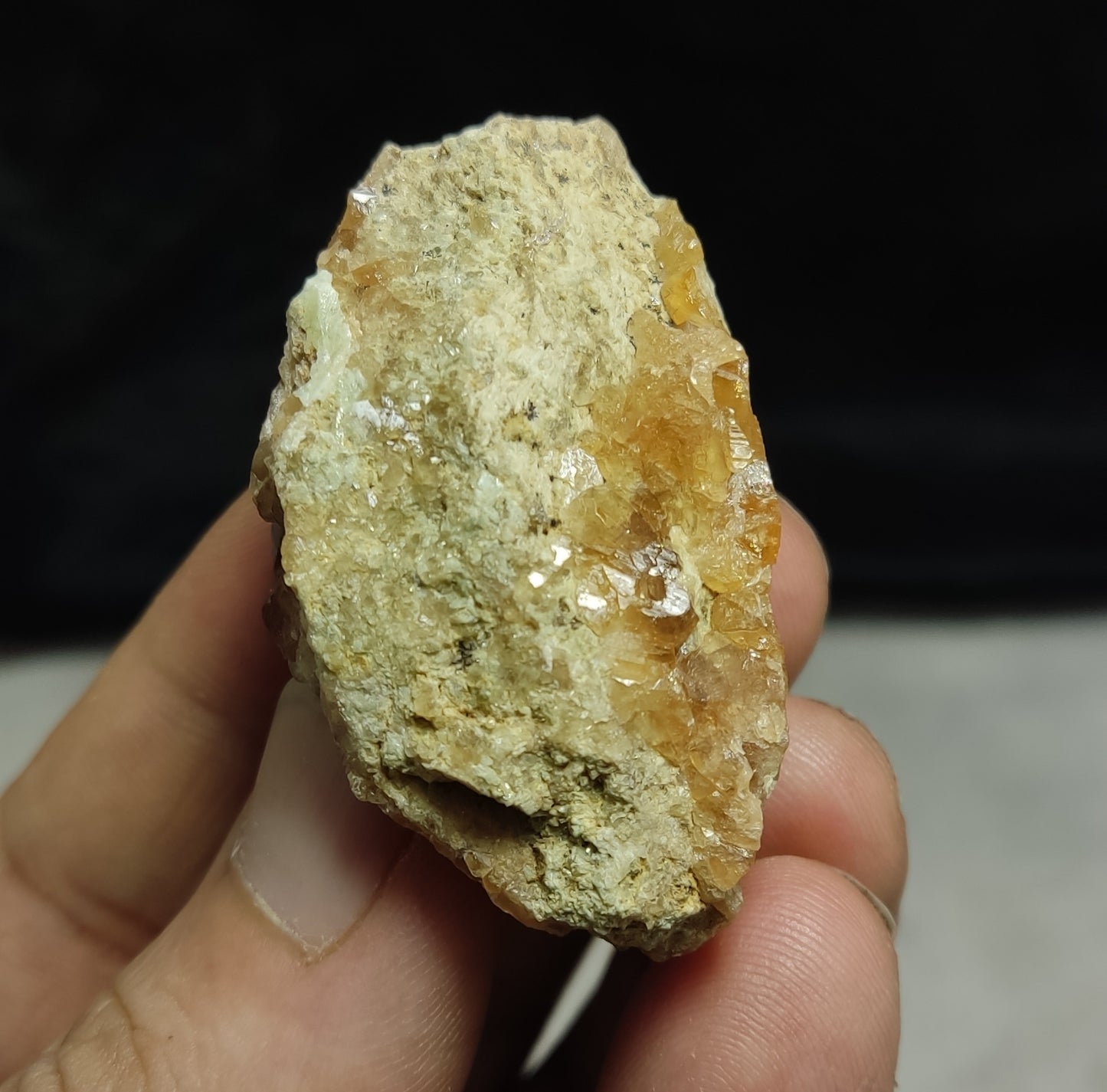 Garnet Variety Hessonite On Matrix 60 grams