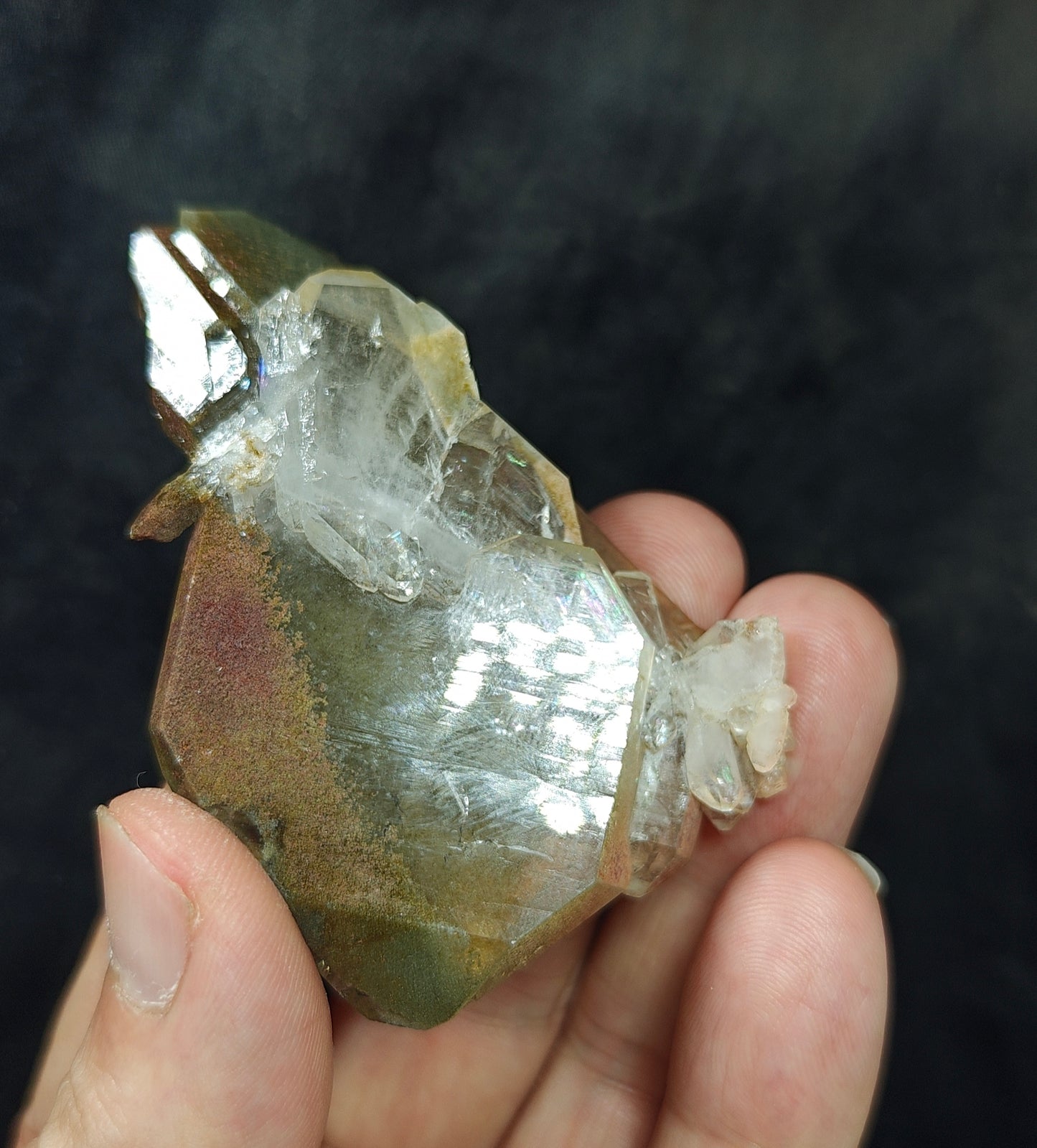 Chlorite hematite/iron quartz 56 grams