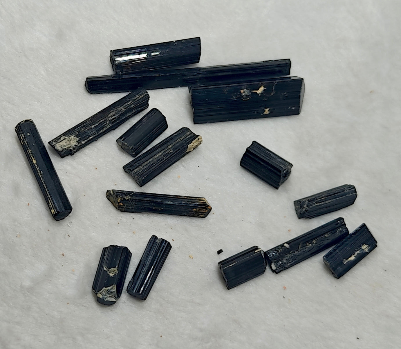 An Aesthetic Natural black Tourmaline crystals lot 48 grams
